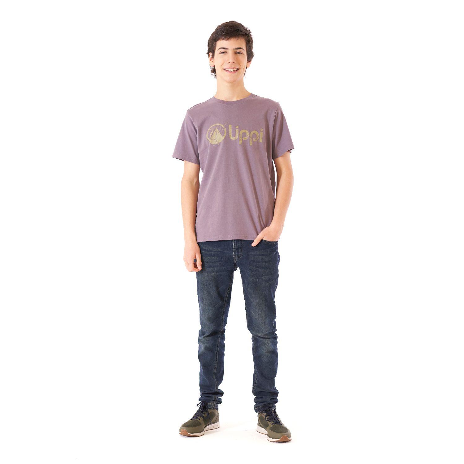 Polera Teen Boy Logo Lippi UV-Stop T-Shirt Malva Lippi V21-6
