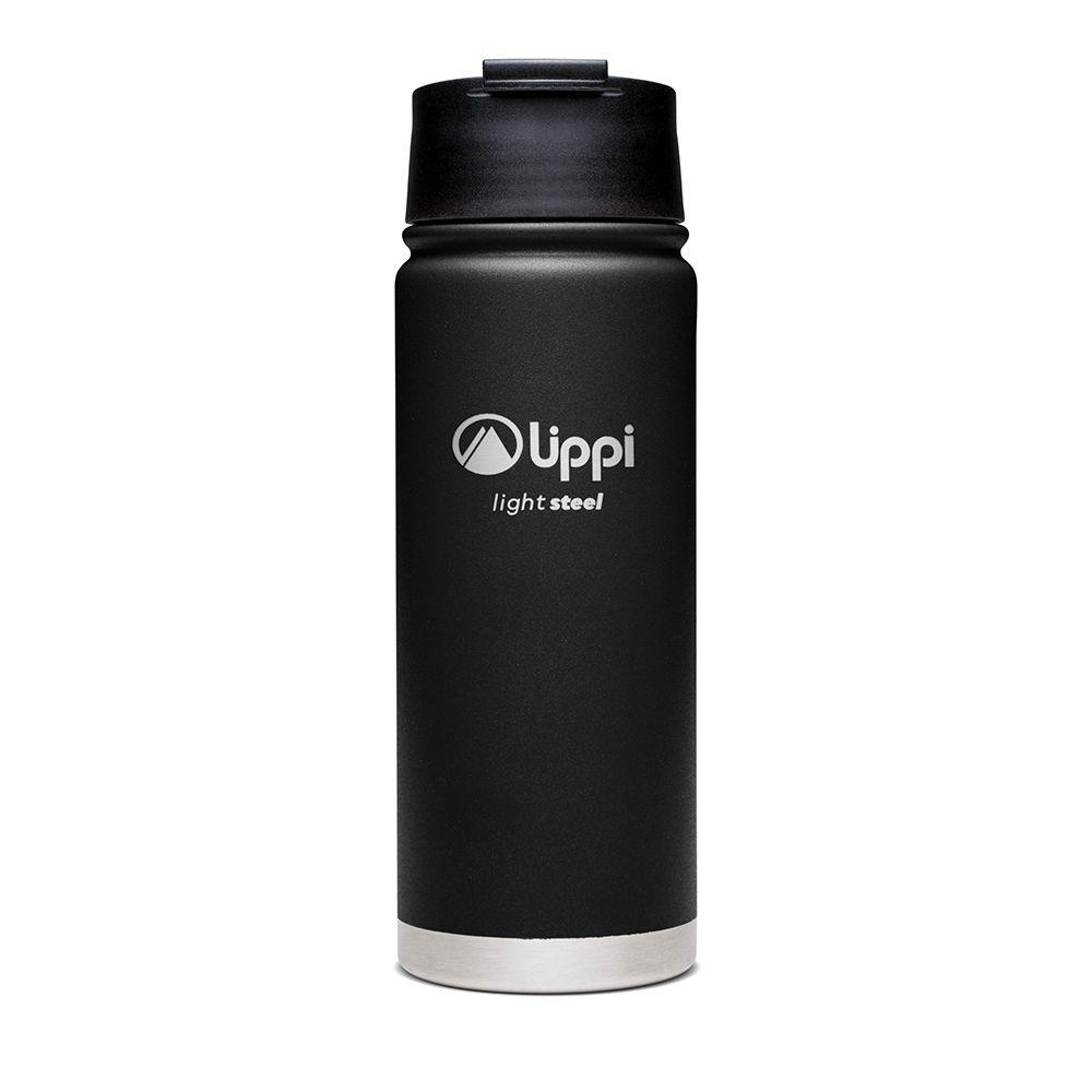 Botella Unisex Light Steel Hot Top Bottle 550 ML Negro Lippi V24-0
