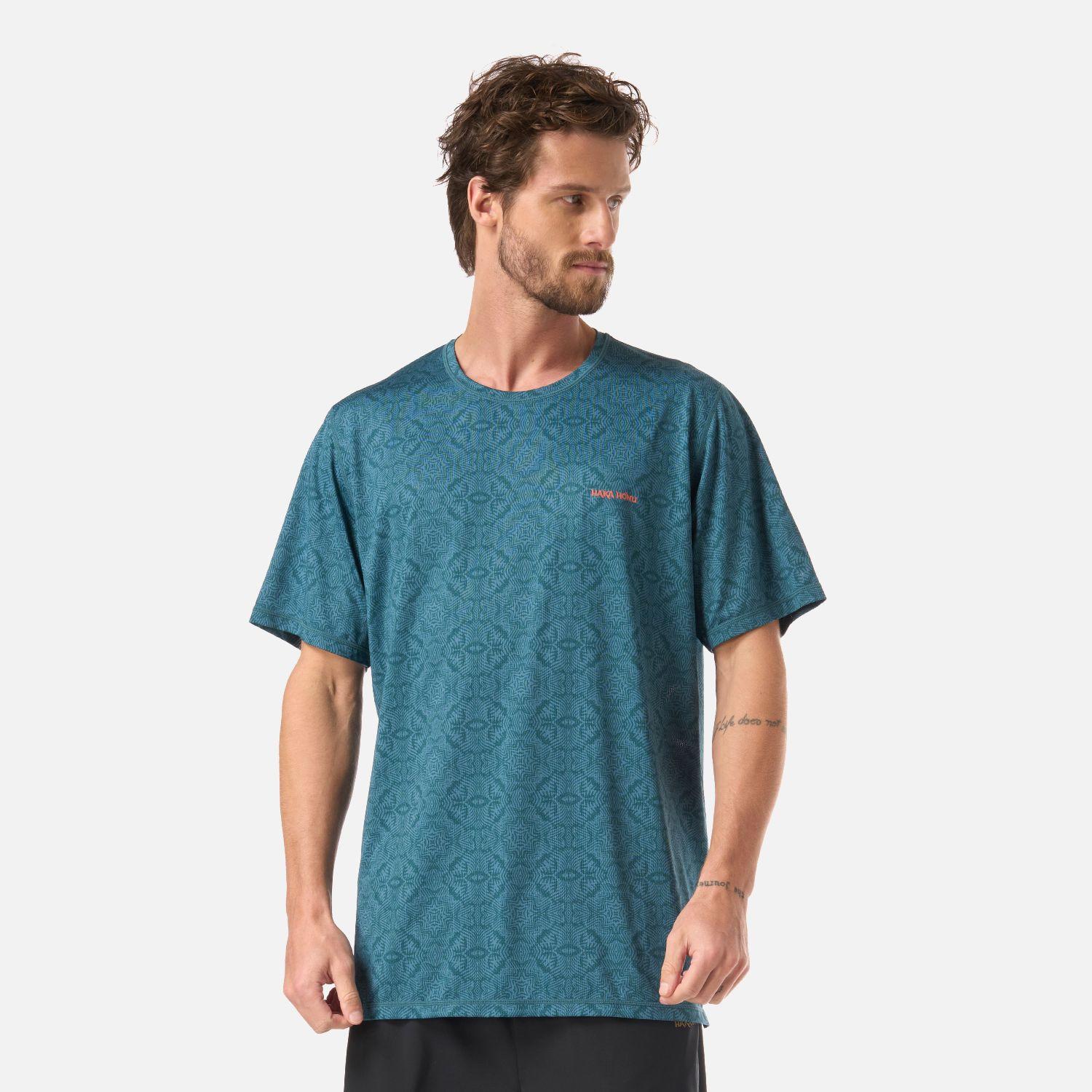 Polera Hombre Sudala Print Petroleo Haka Honu V26-0