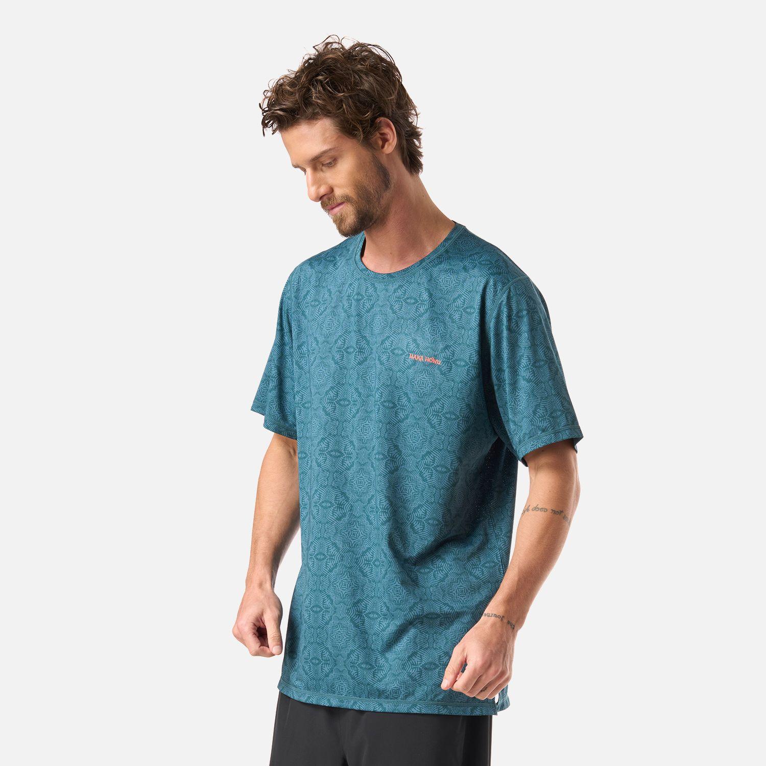 Polera Hombre Sudala Print Petroleo Haka Honu V26-1