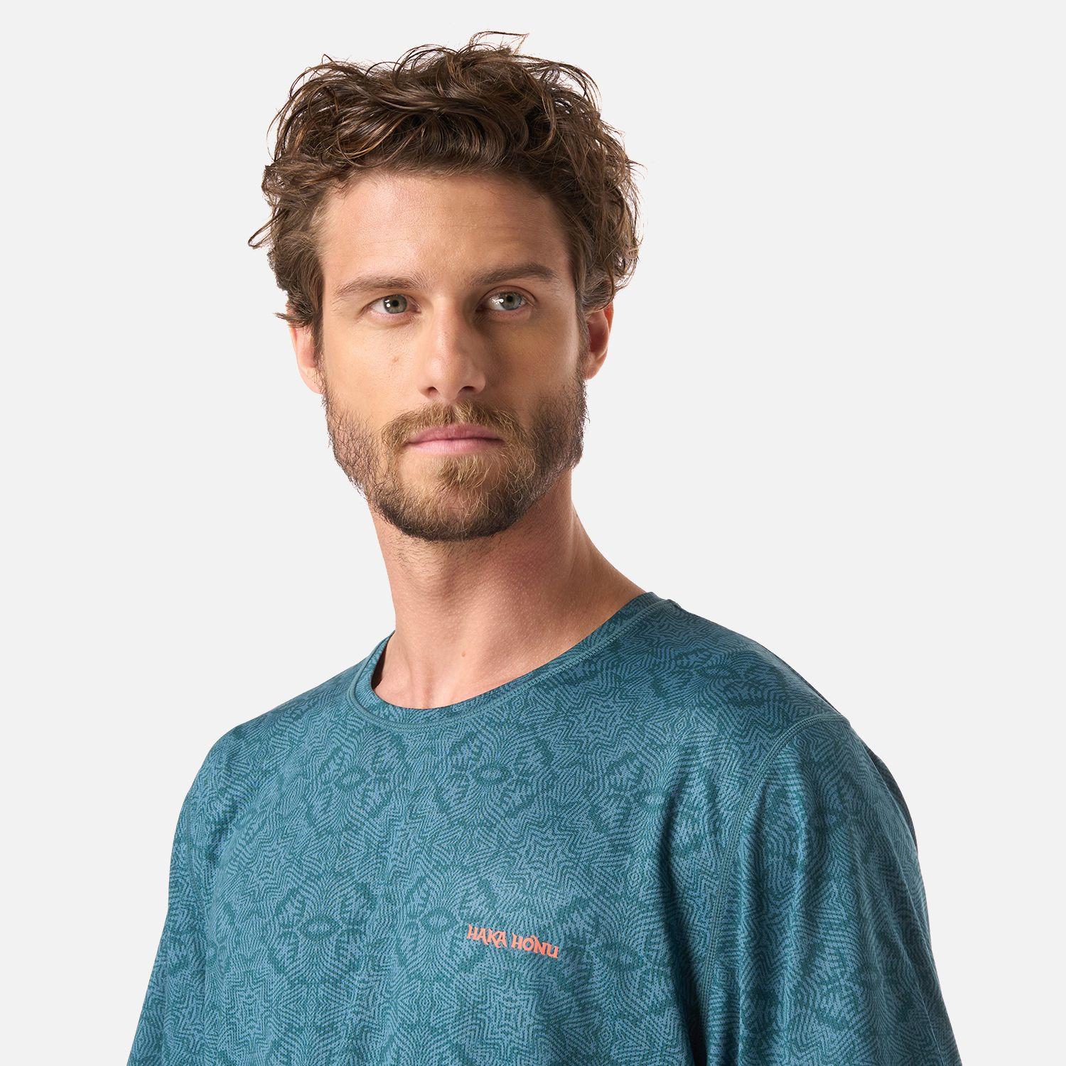 Polera Hombre Sudala Print Petroleo Haka Honu V26-3