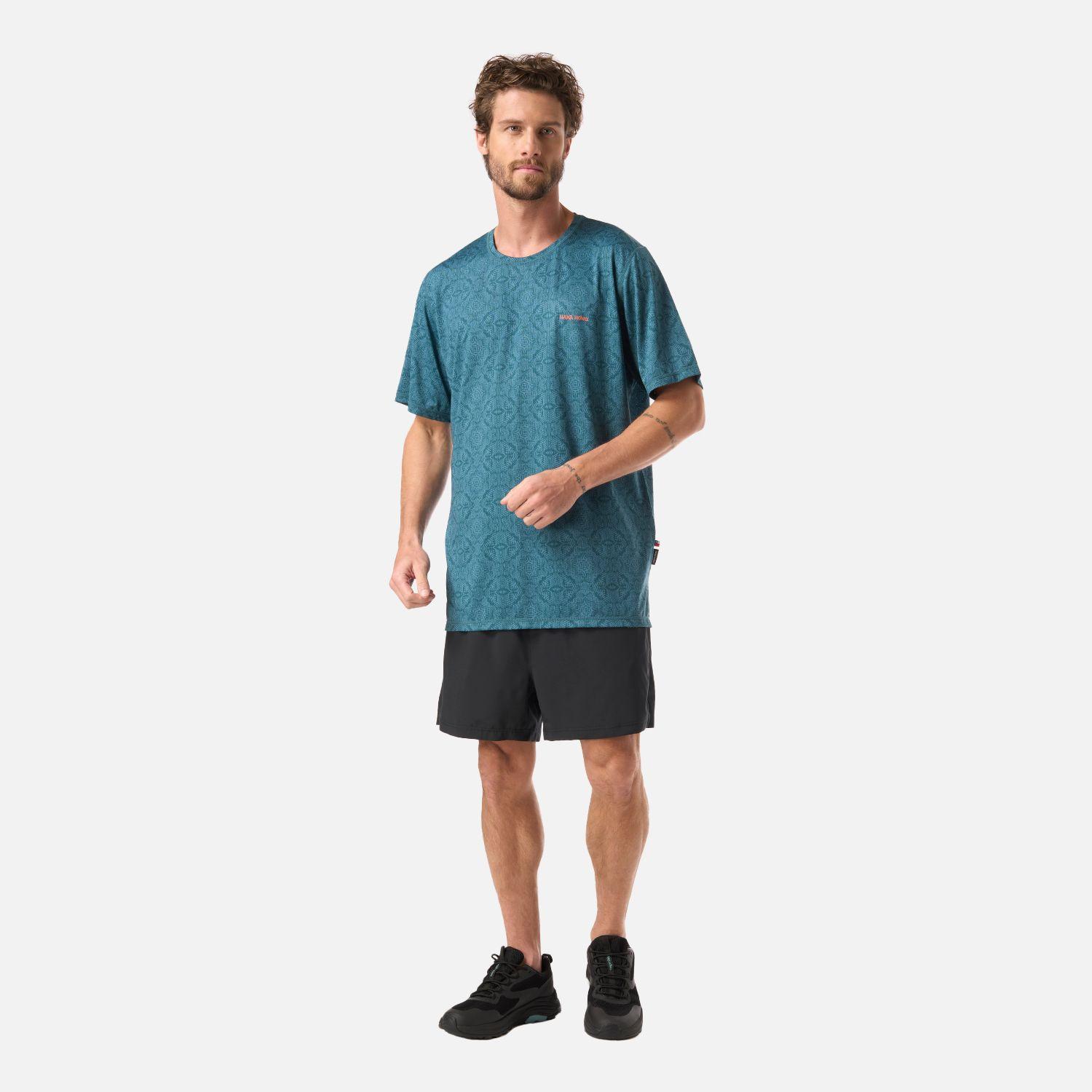 Polera Hombre Sudala Print Petroleo Haka Honu V26-4