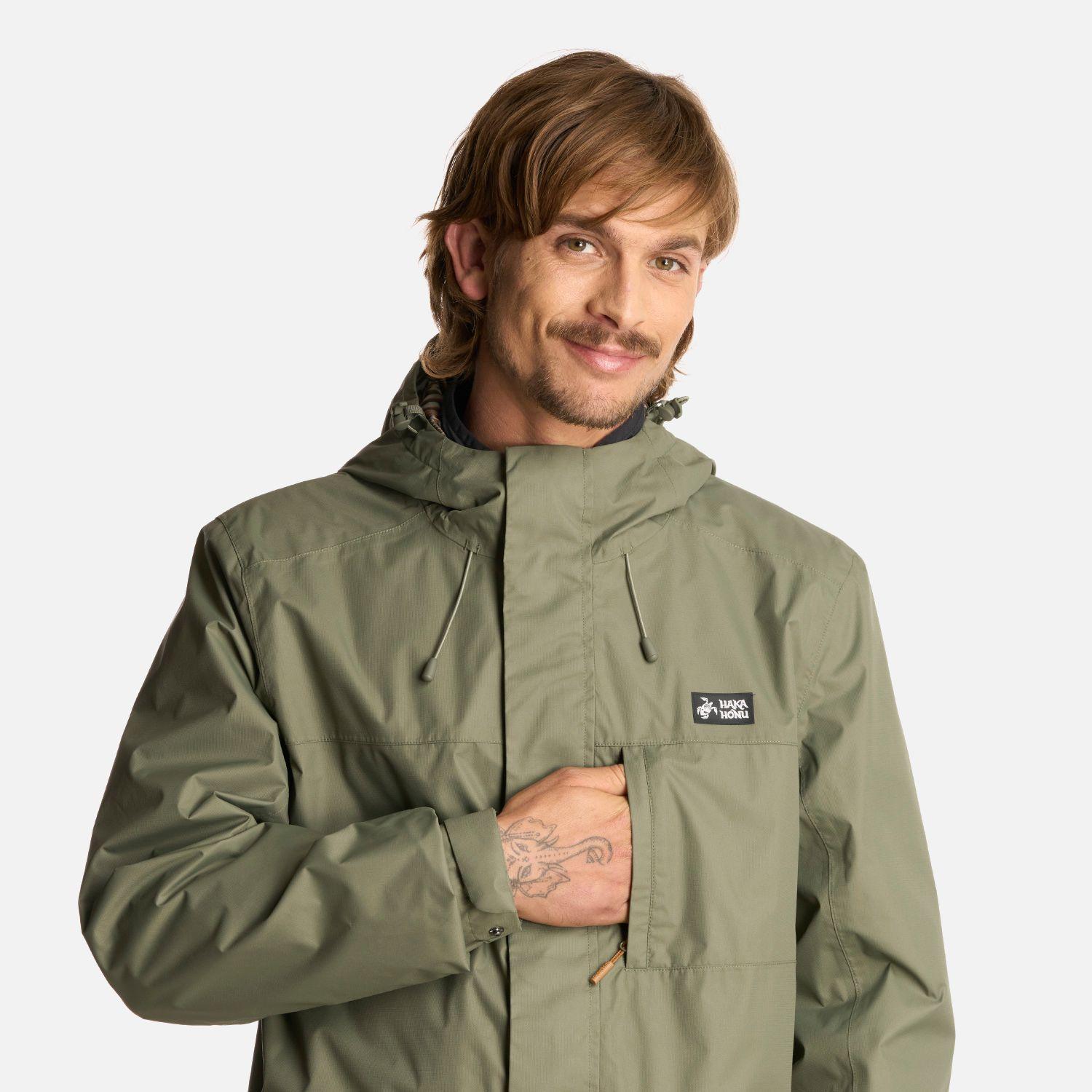 Chaqueta Hombre Kauai Verde Oliva Haka Honu-4