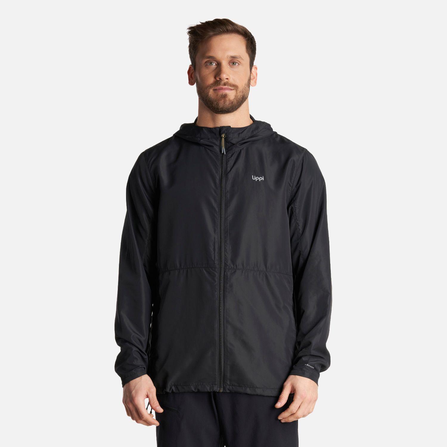 Chaqueta Hombre Nightfall WindBreaker Hoody Jacket Negro Lippi V24-1