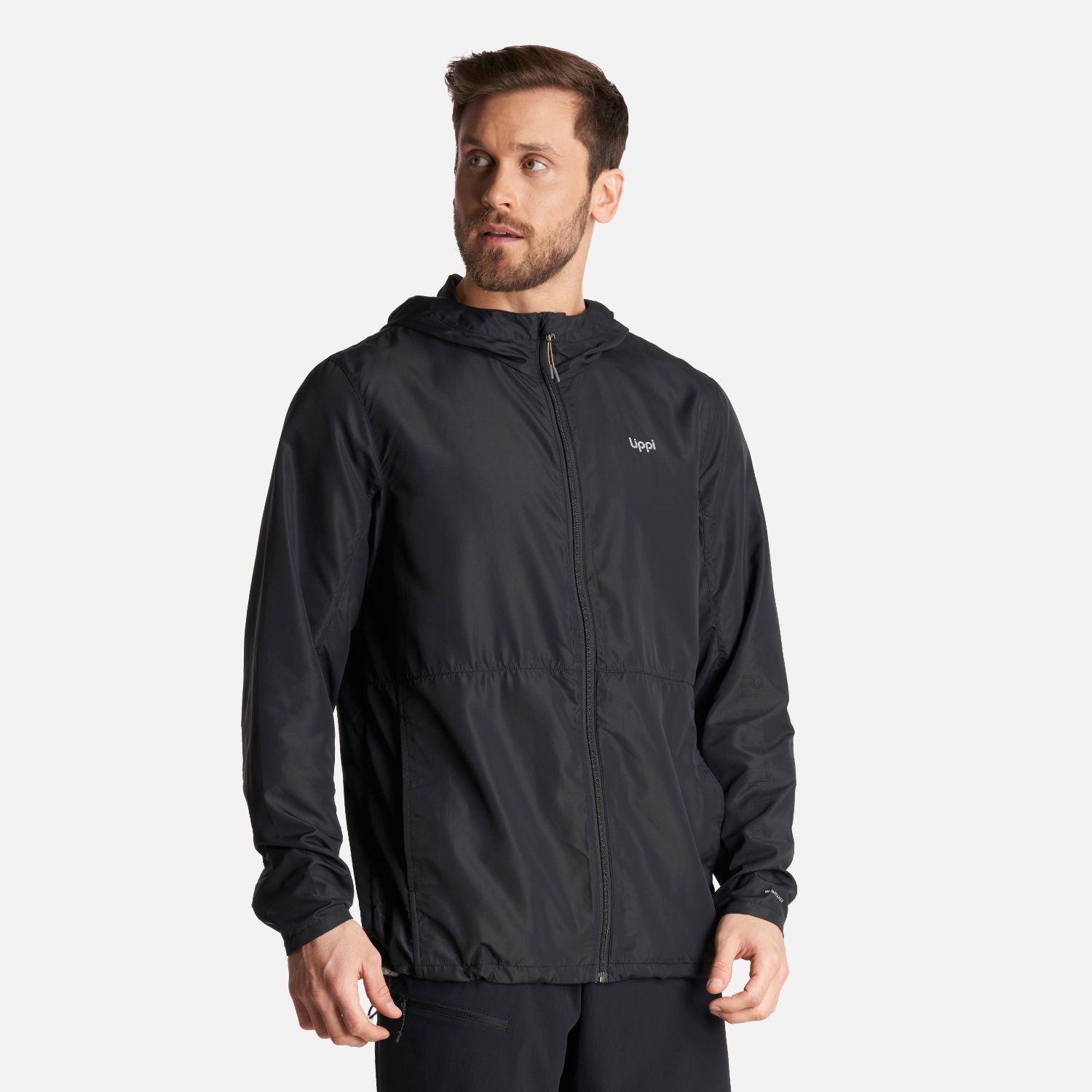 Chaqueta Hombre Nightfall WindBreaker Hoody Jacket Negro Lippi V24-2