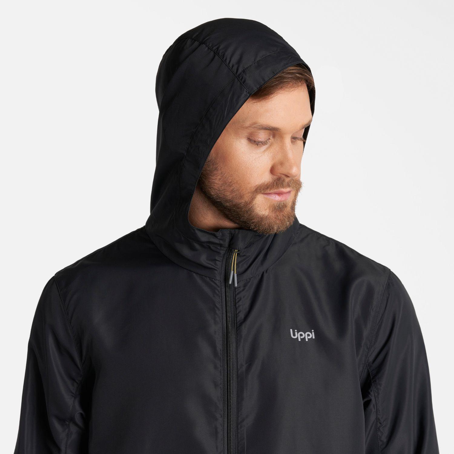 Chaqueta Hombre Nightfall WindBreaker Hoody Jacket Negro Lippi V24-4