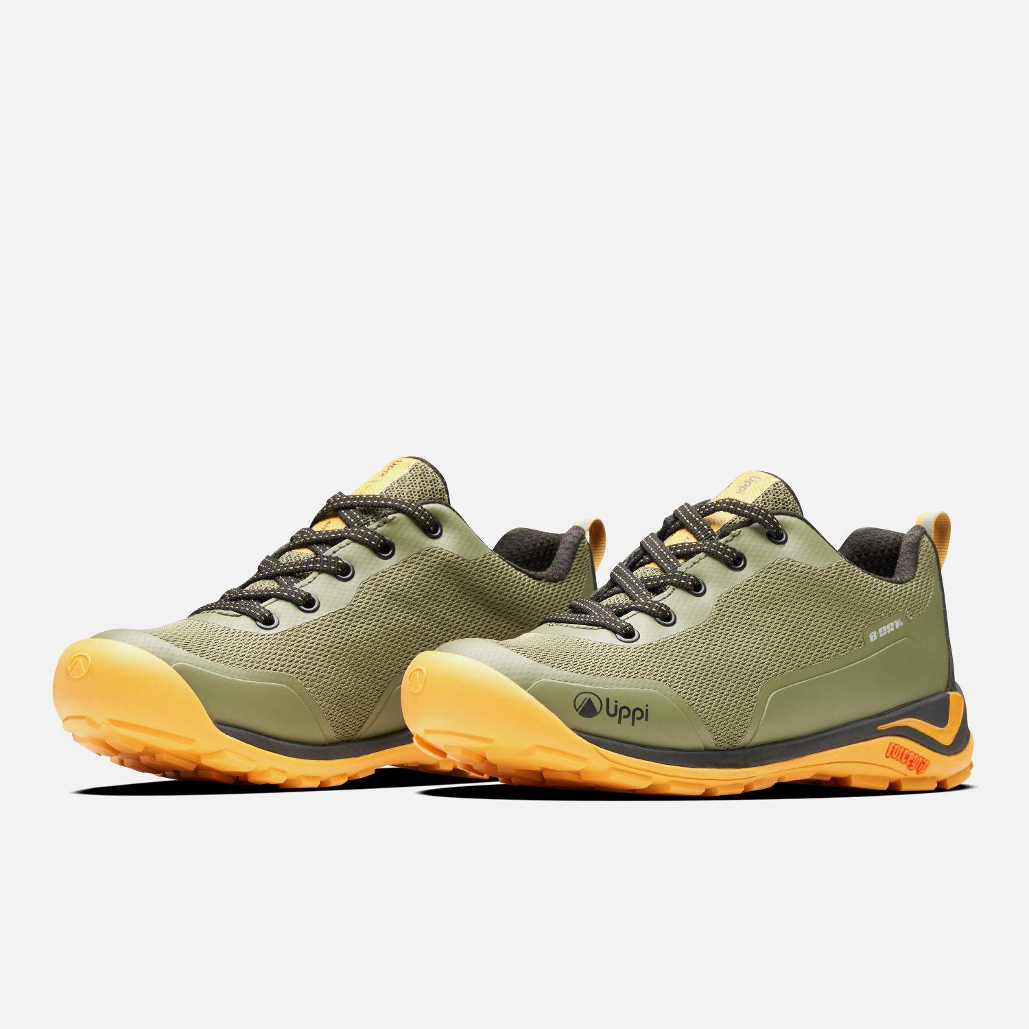 Zapato Niño  Intense Hike Kids Low Verde Mostaza Lippi-3