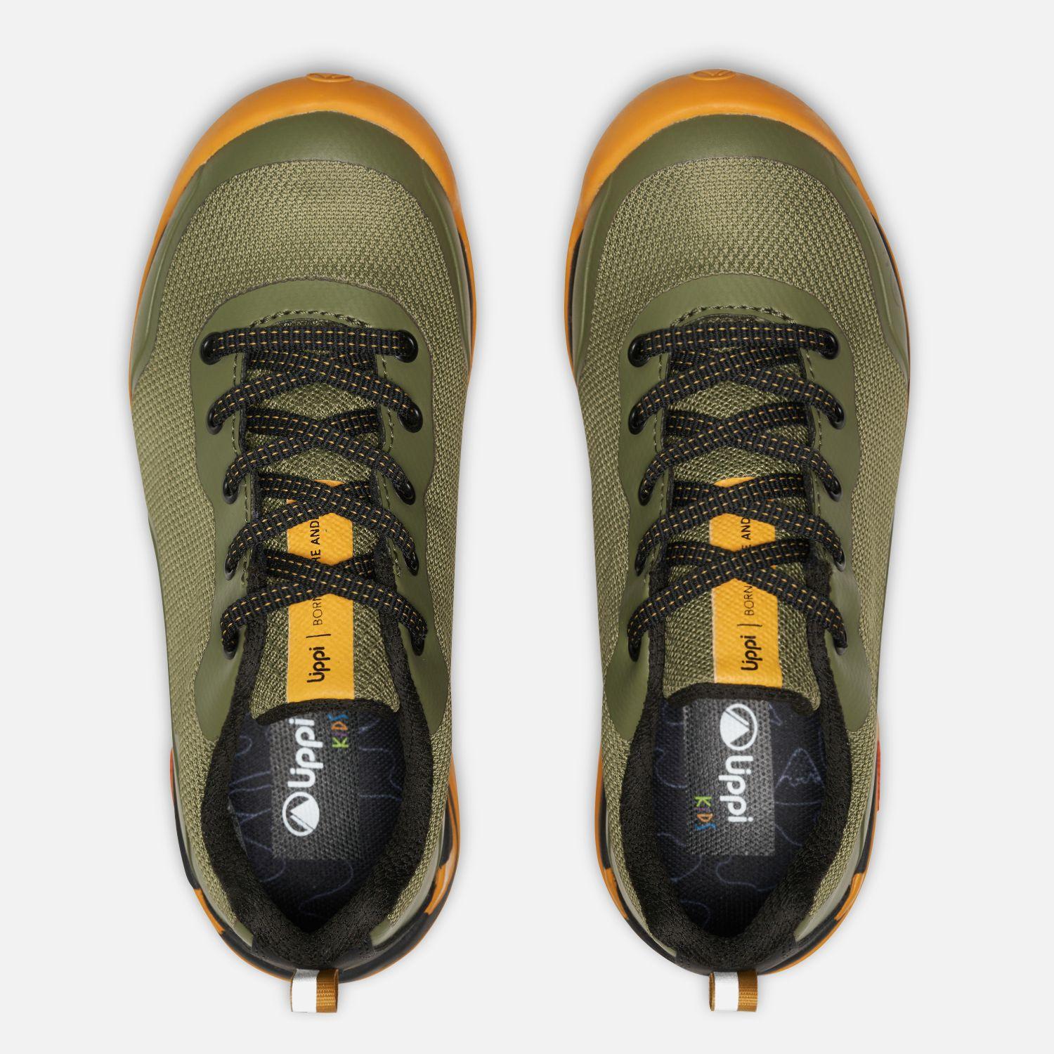Zapato Niño  Intense Hike Kids Low Verde Mostaza Lippi-5