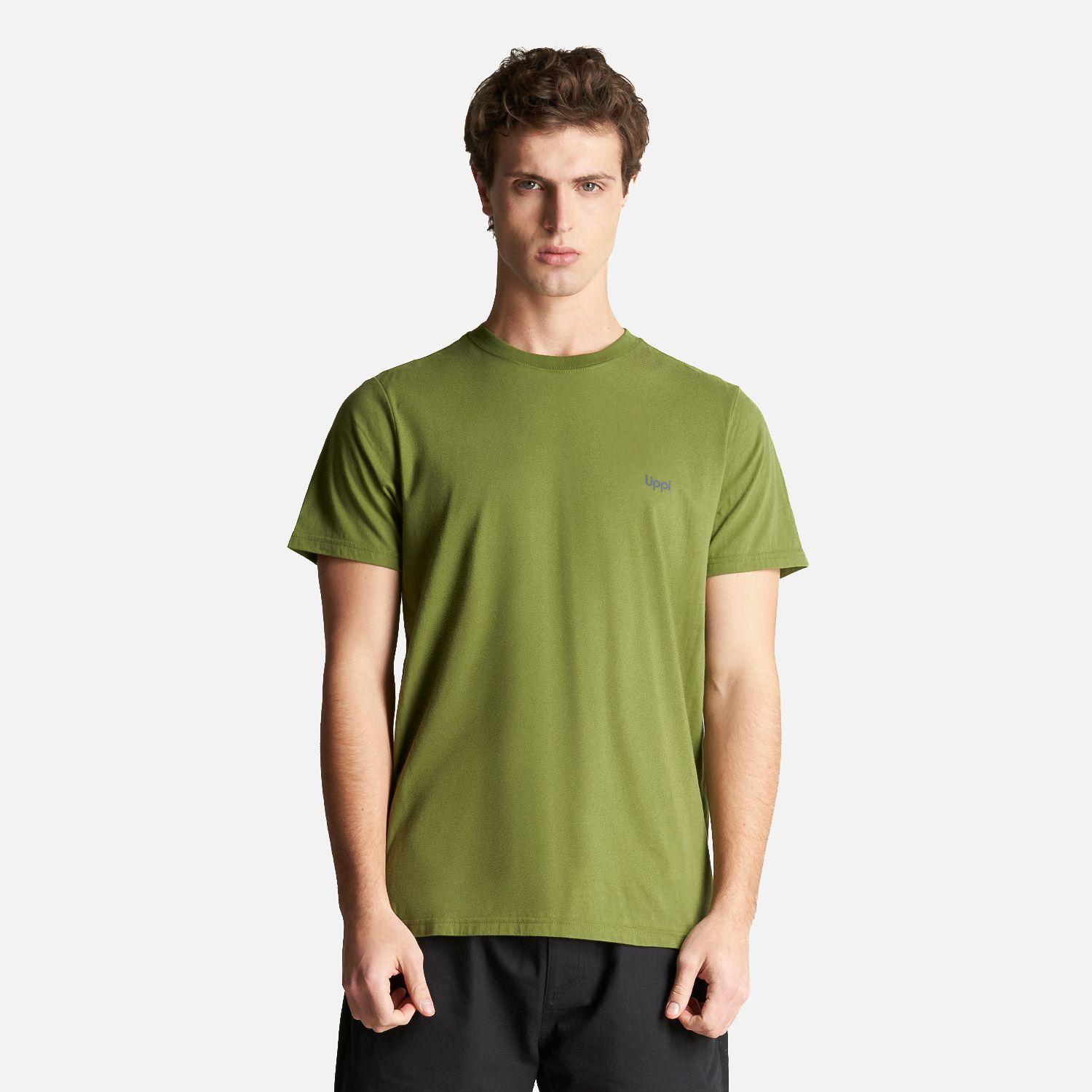 Polera Hombre Go Lost T-Shirt Verde Musgo Lippi-1