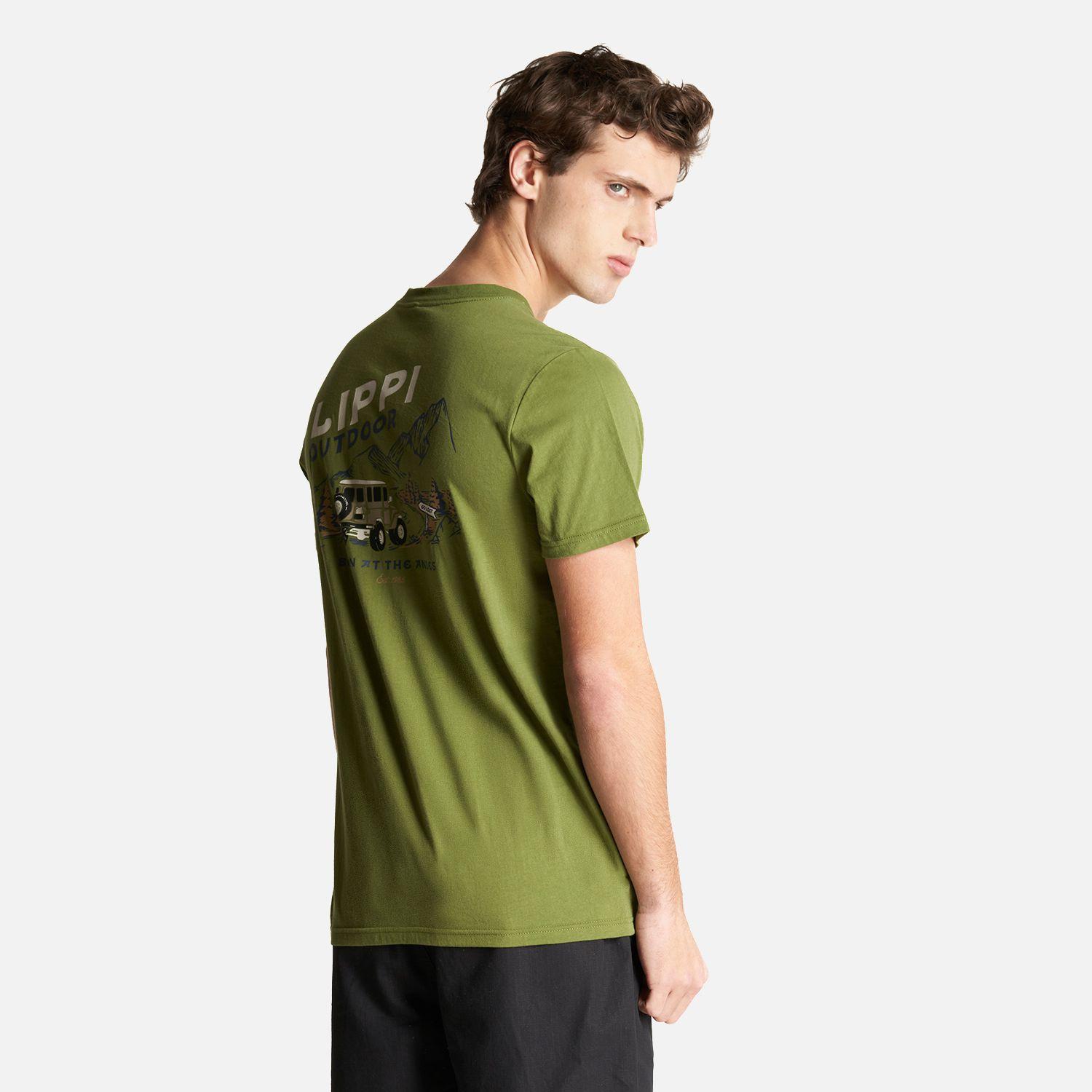 Polera Hombre Go Lost T-Shirt Verde Musgo Lippi-4