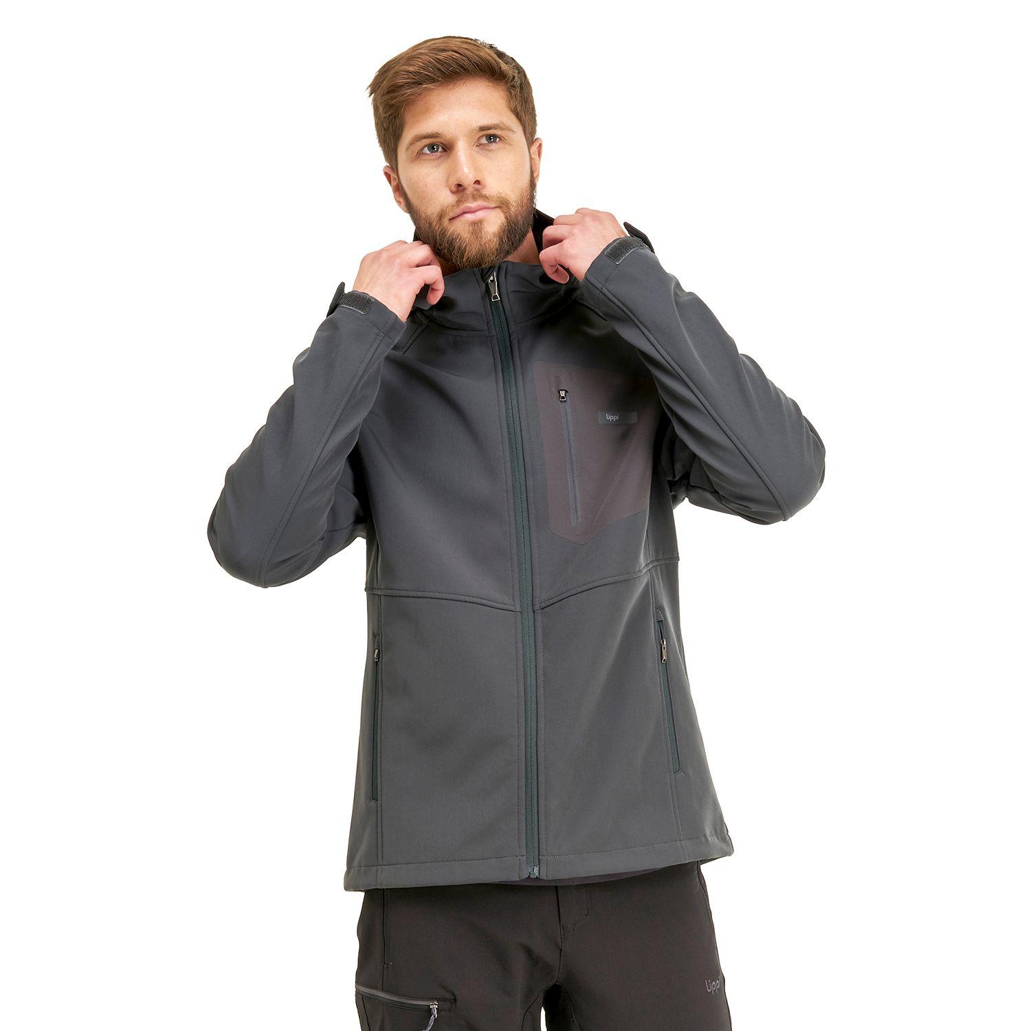 Chaqueta Hombre Seek Softshell Hoody Jacket Verde Oscuro Lippi-1