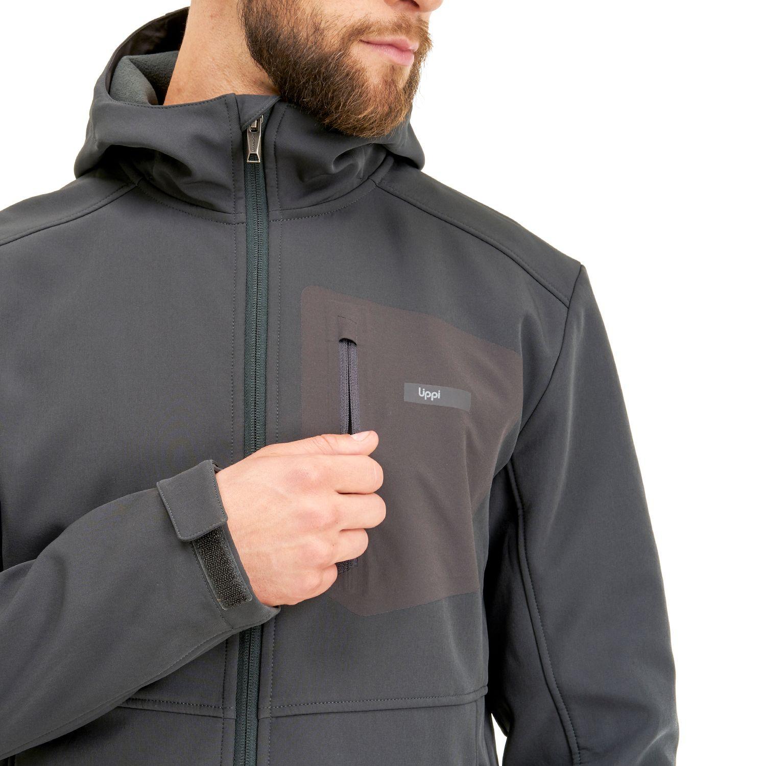 Chaqueta Hombre Seek Softshell Hoody Jacket Verde Oscuro Lippi-4