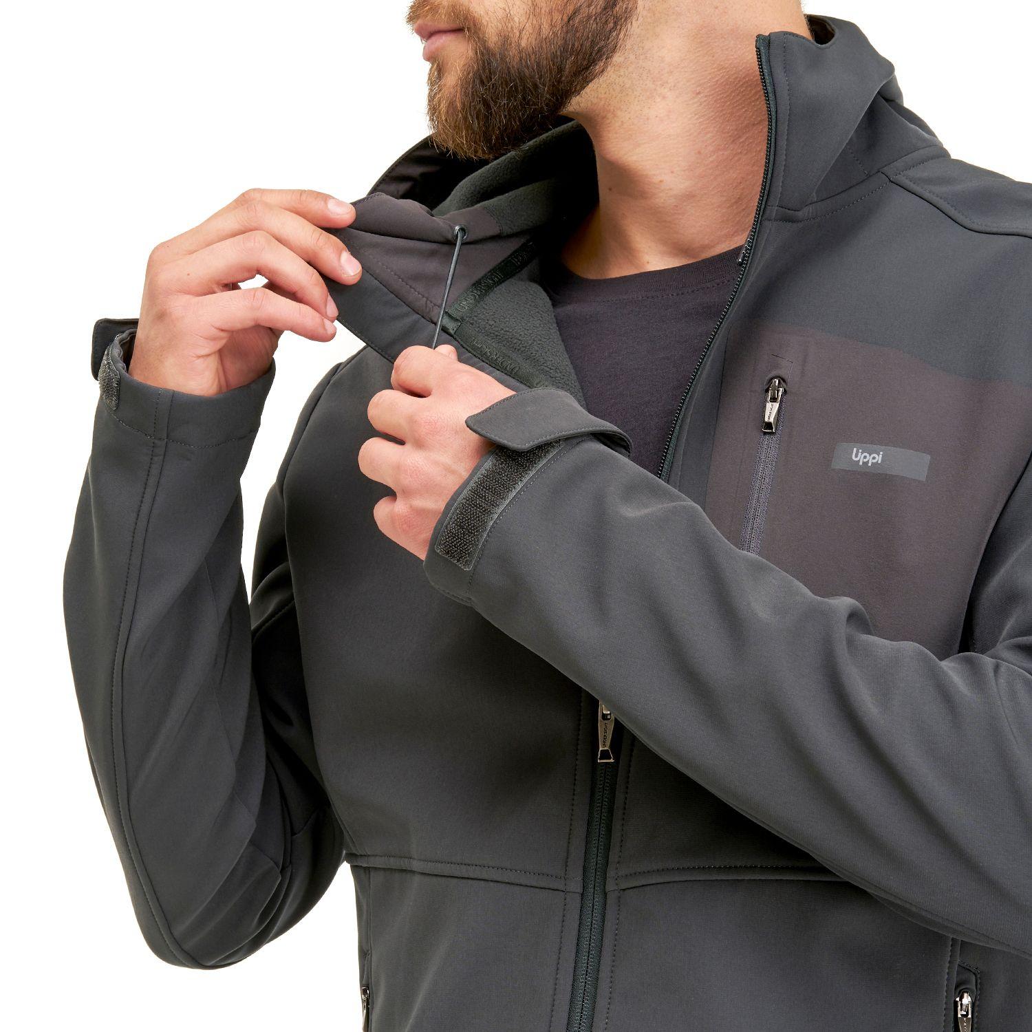 Chaqueta Hombre Seek Softshell Hoody Jacket Verde Oscuro Lippi-5