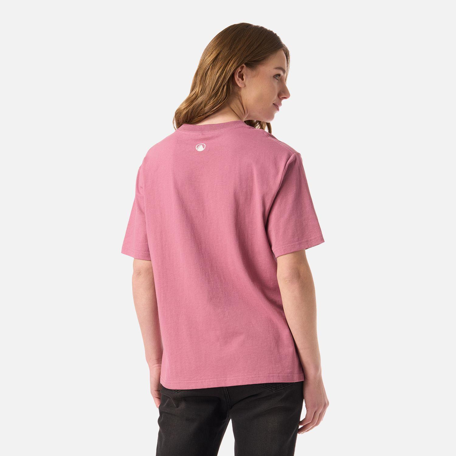 Polera Mujer Logo Lippi T-shirt Rosa Oscuro Lippi V26-2