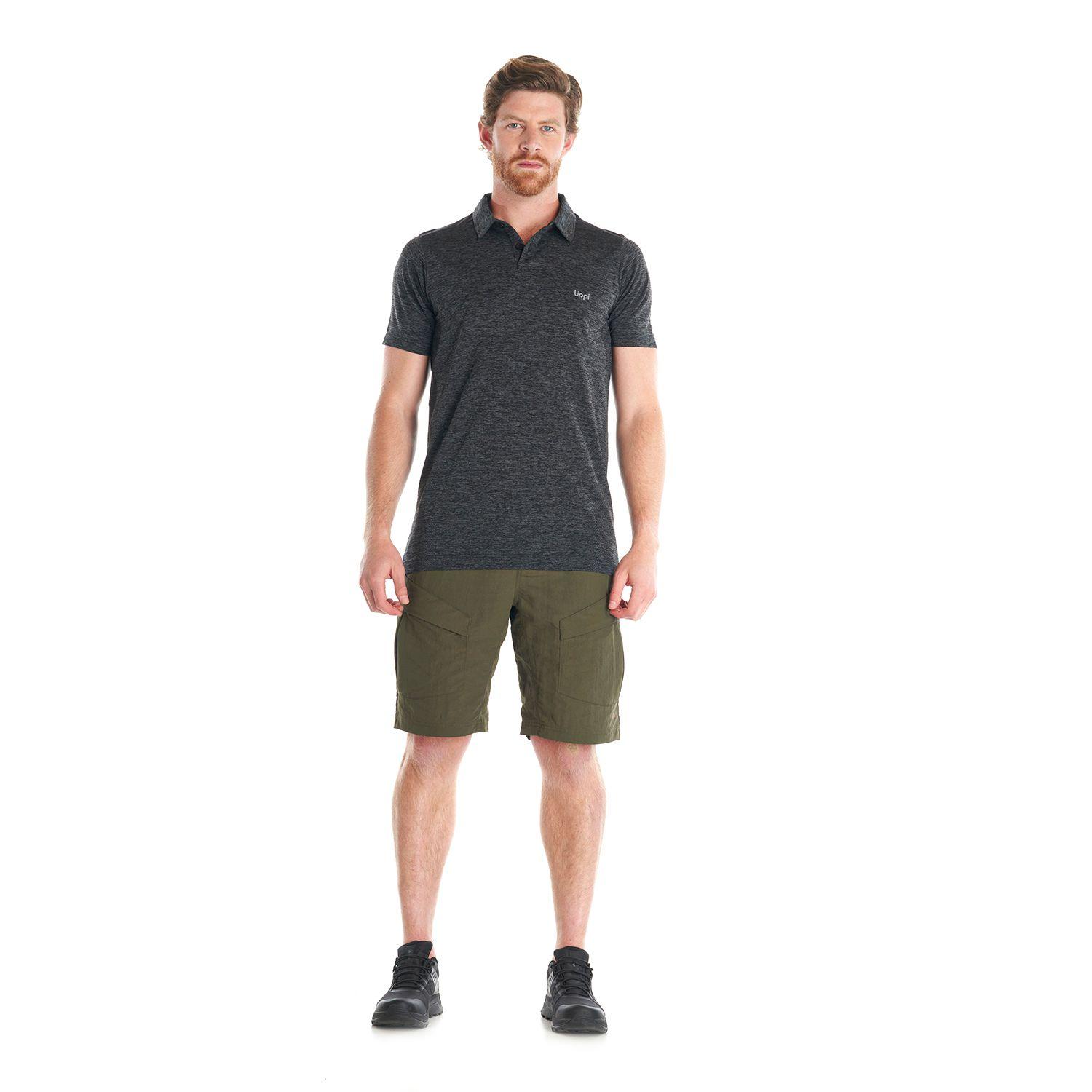 Polera Hombre B-Classic Seamless Polo Grafito Lippi V22-7