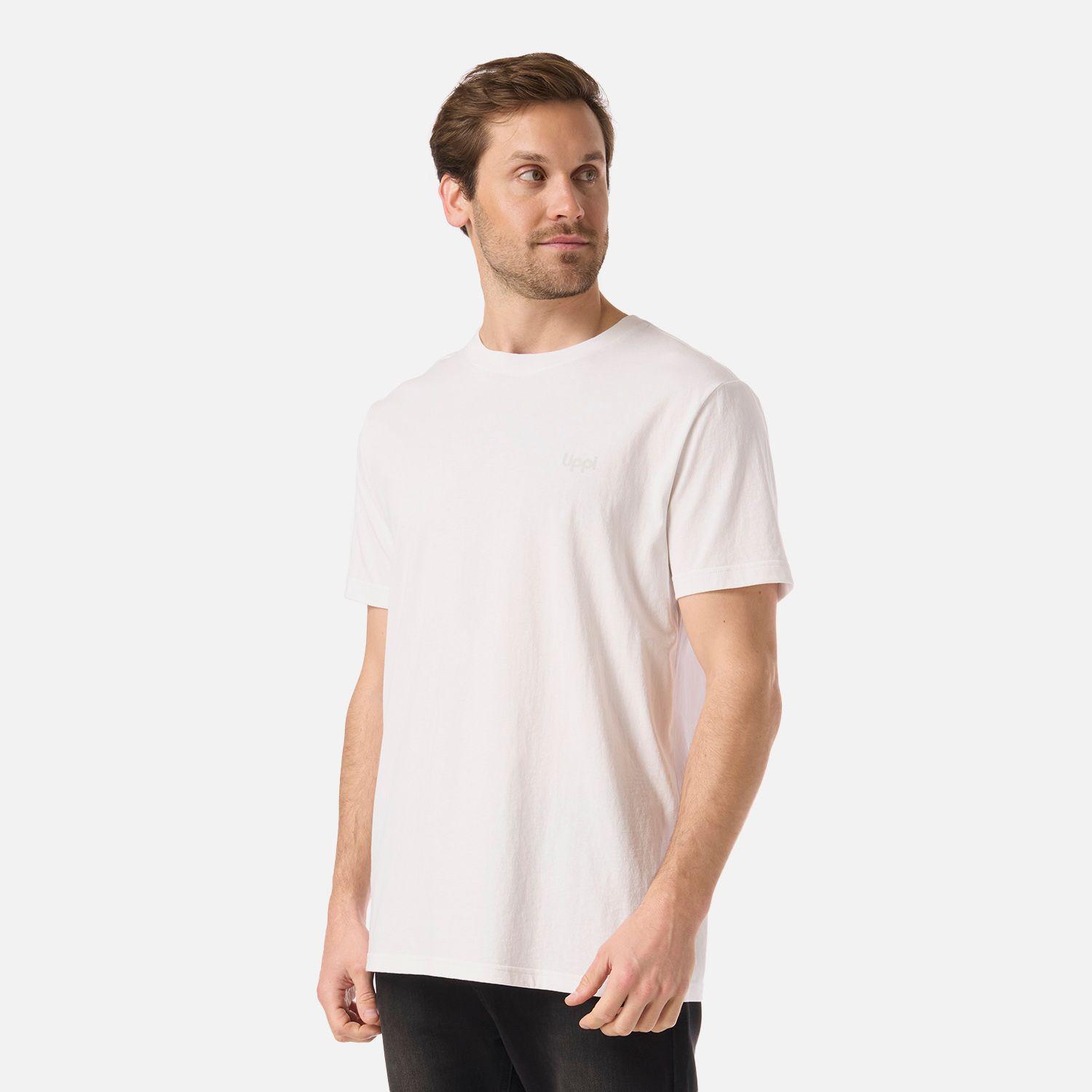 Polera Hombre Mountain Vibes T-Shirt Blanco Lippi V26-2