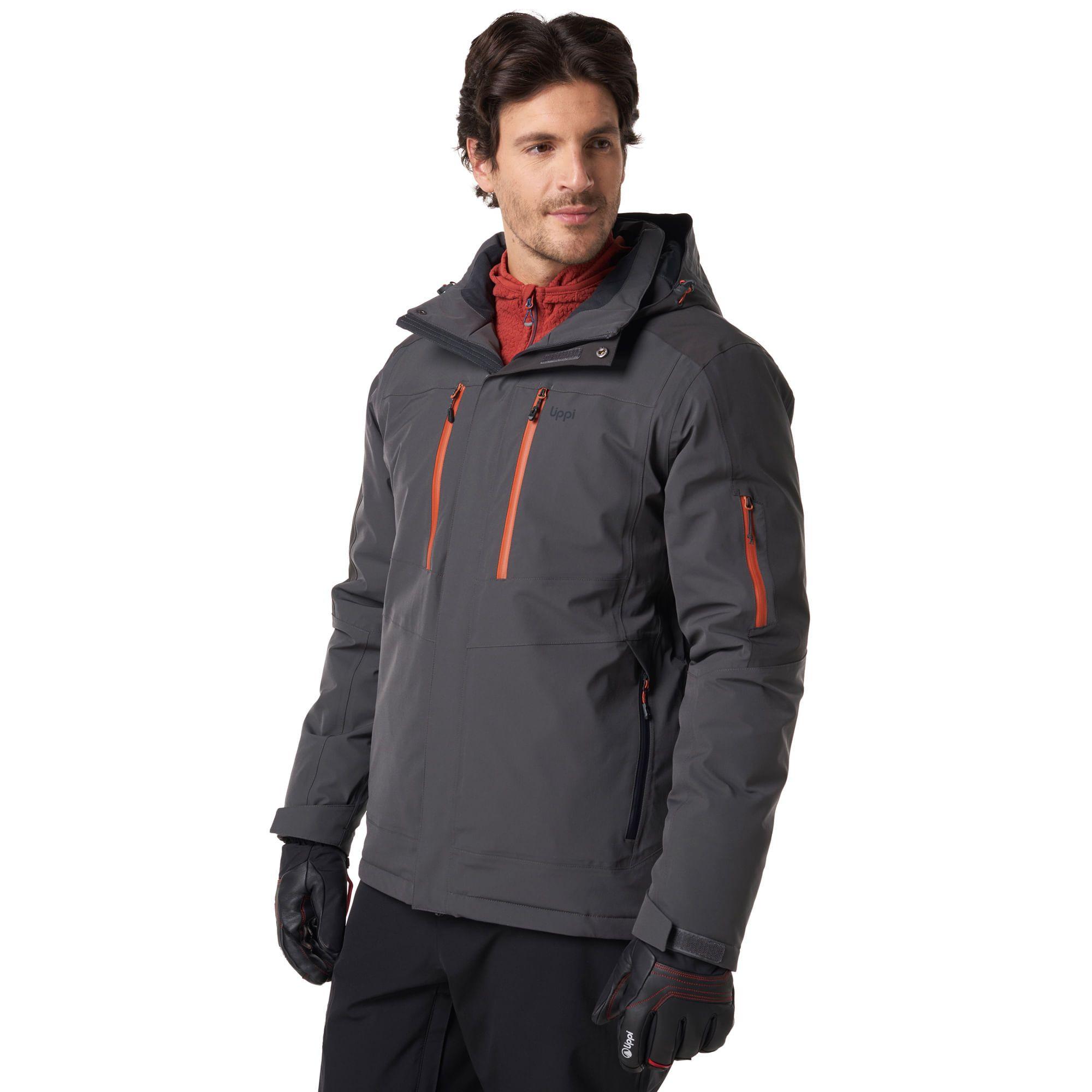 Chaqueta Hombre Andes B-Dry Hoody Jacket Gris Oscuro / Grafito Lippi-2