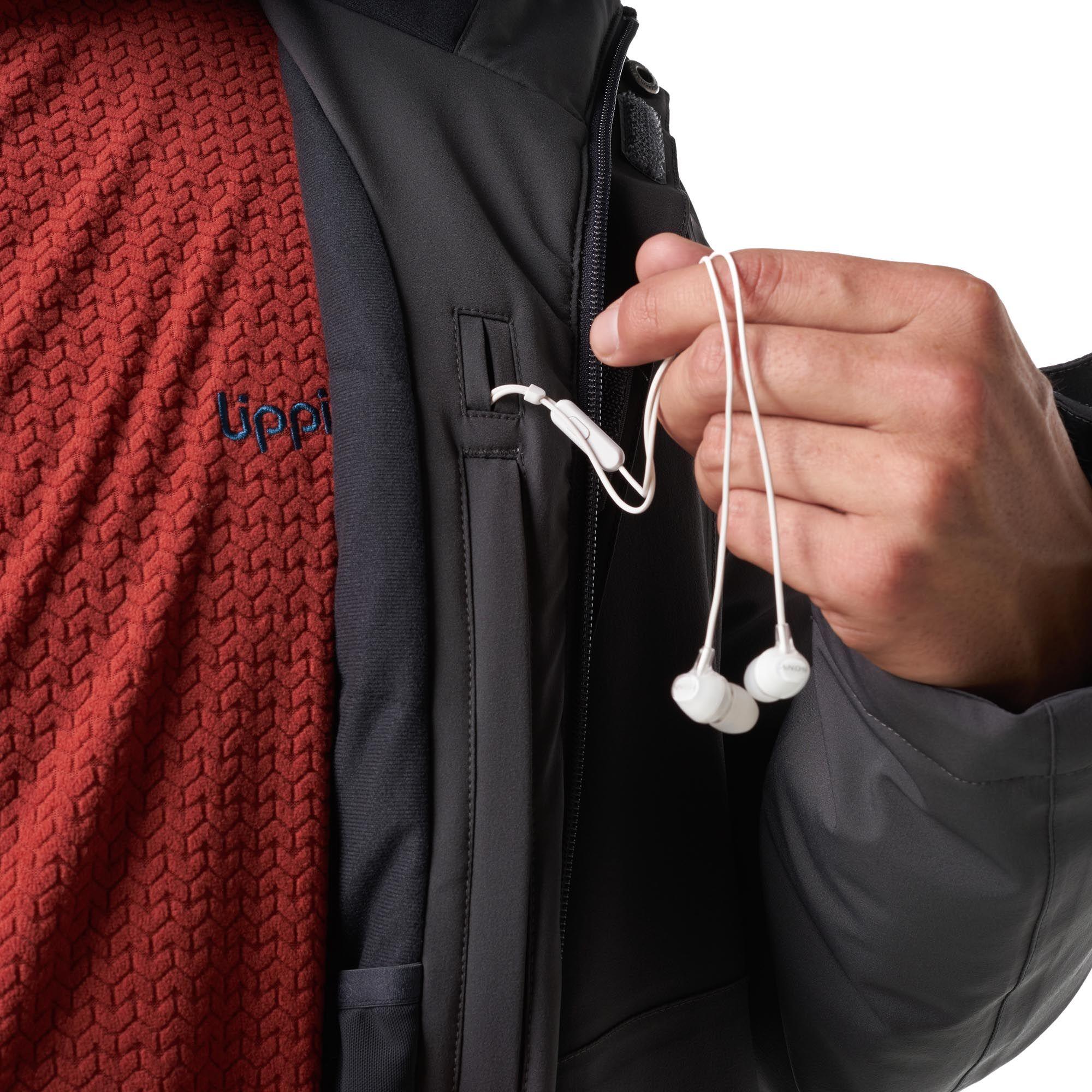 Chaqueta Hombre Andes B-Dry Hoody Jacket Gris Oscuro / Grafito Lippi-7