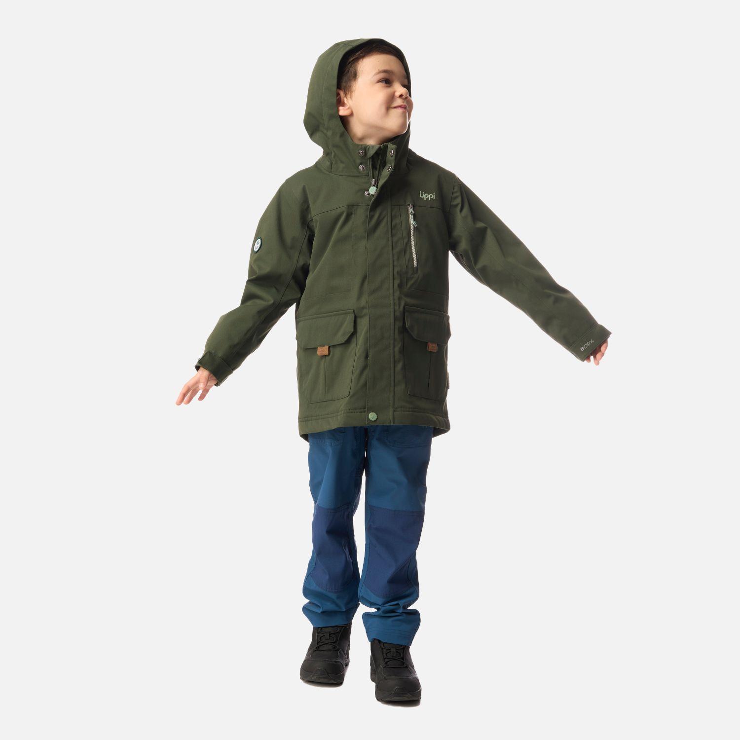 Chaqueta Niño Roble B-Dry Hoody Jacket Verde Militar Lippi I26-4