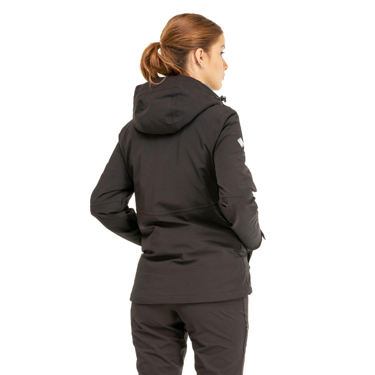 Chaqueta Mujer Andes B-Dry Hoody Jacket Negro Lippi I20-2