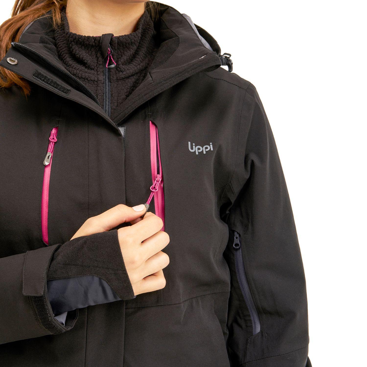 Chaqueta Mujer Andes B-Dry Hoody Jacket Negro Lippi I20-4