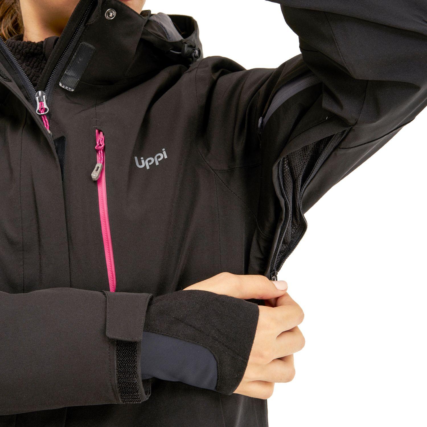 Chaqueta Mujer Andes B-Dry Hoody Jacket Negro Lippi I20-5