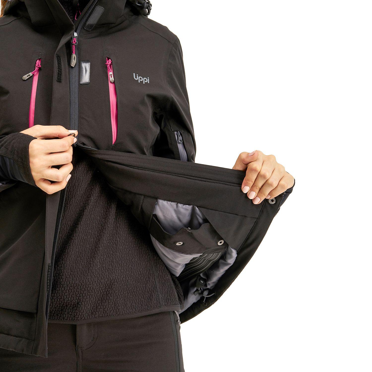 Chaqueta Mujer Andes B-Dry Hoody Jacket Negro Lippi I20-6