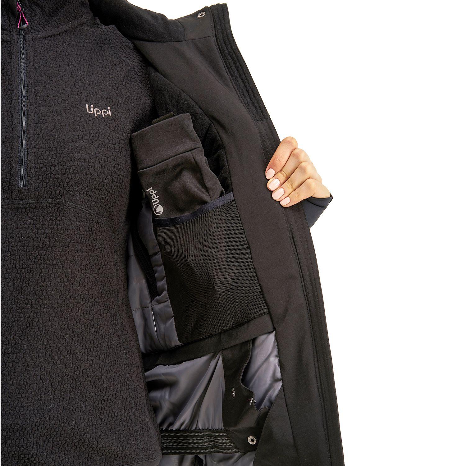 Chaqueta Mujer Andes B-Dry Hoody Jacket Negro Lippi I20-7