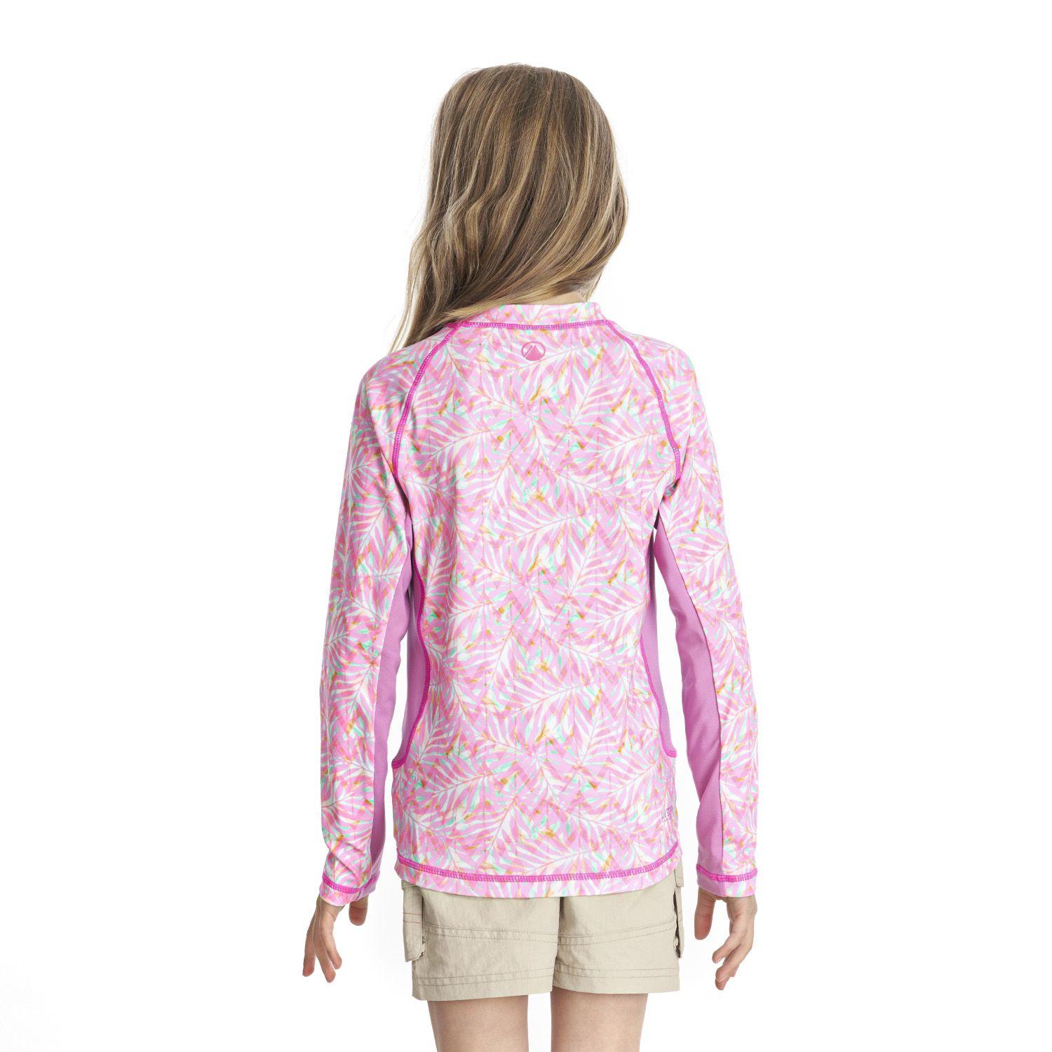 Traje de Baño Niña Sun Pro Long Sleeve T-Shirt Print Rosado Lippi-3