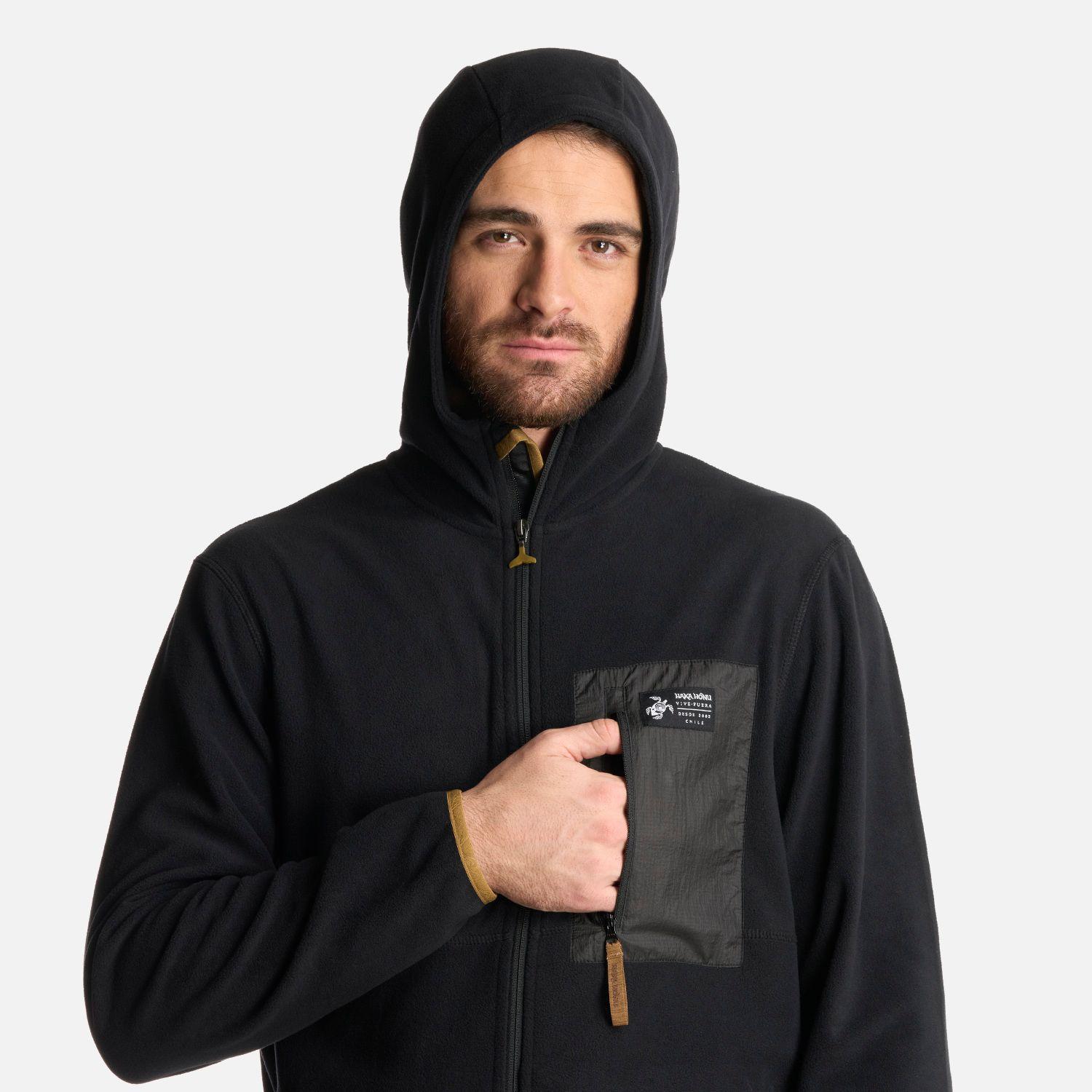 Polerón Hombre Leñero Negro Haka Honu V25-3