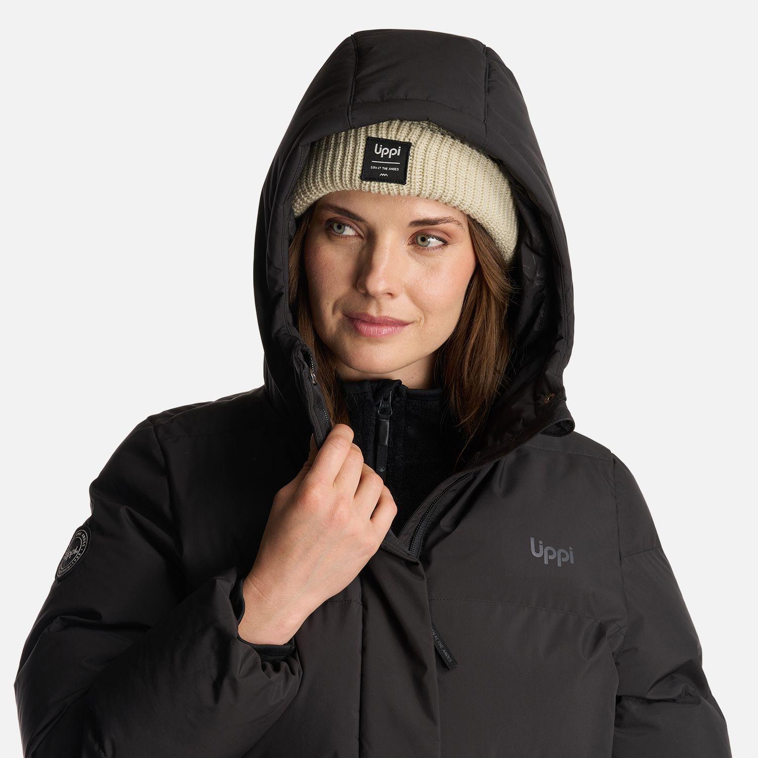 Chaqueta Mujer Long And Warm Steam Pro Hoody Jacket Negro Lippi-5