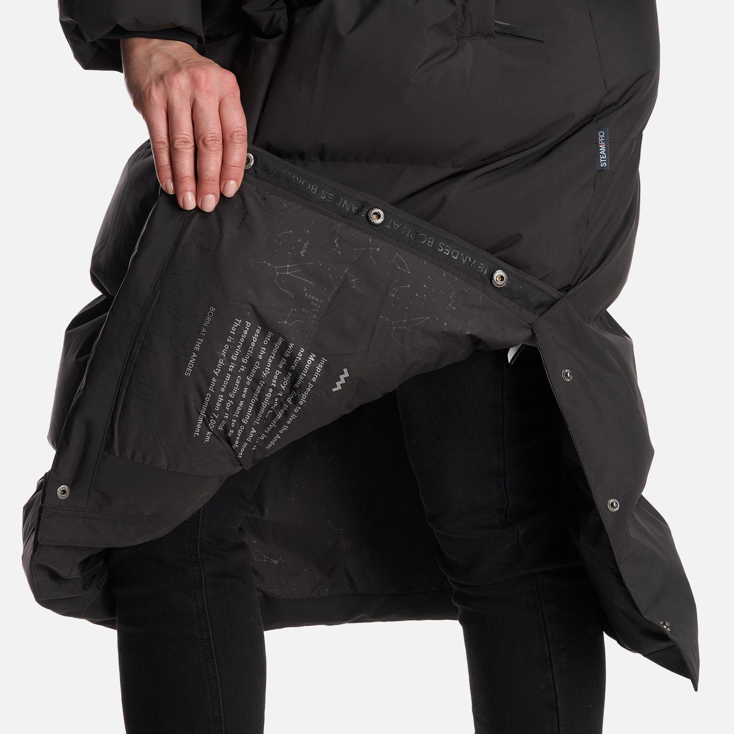 Chaqueta Mujer Long And Warm Steam Pro Hoody Jacket Negro Lippi-7