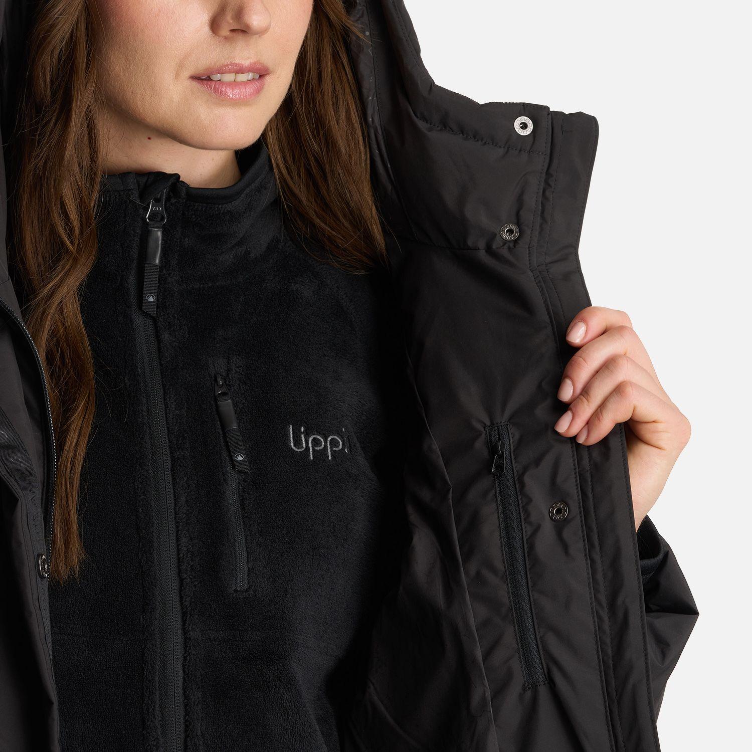 Chaqueta Mujer Long And Warm Steam Pro Hoody Jacket Negro Lippi-8