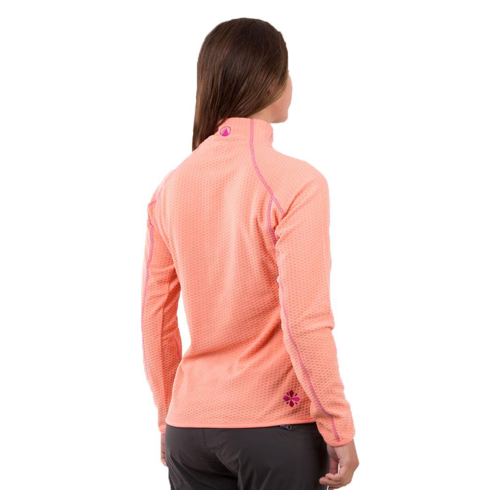 Poleron Mujer Jacaranda Nano-F 14 Zip Salmon Lippi-2