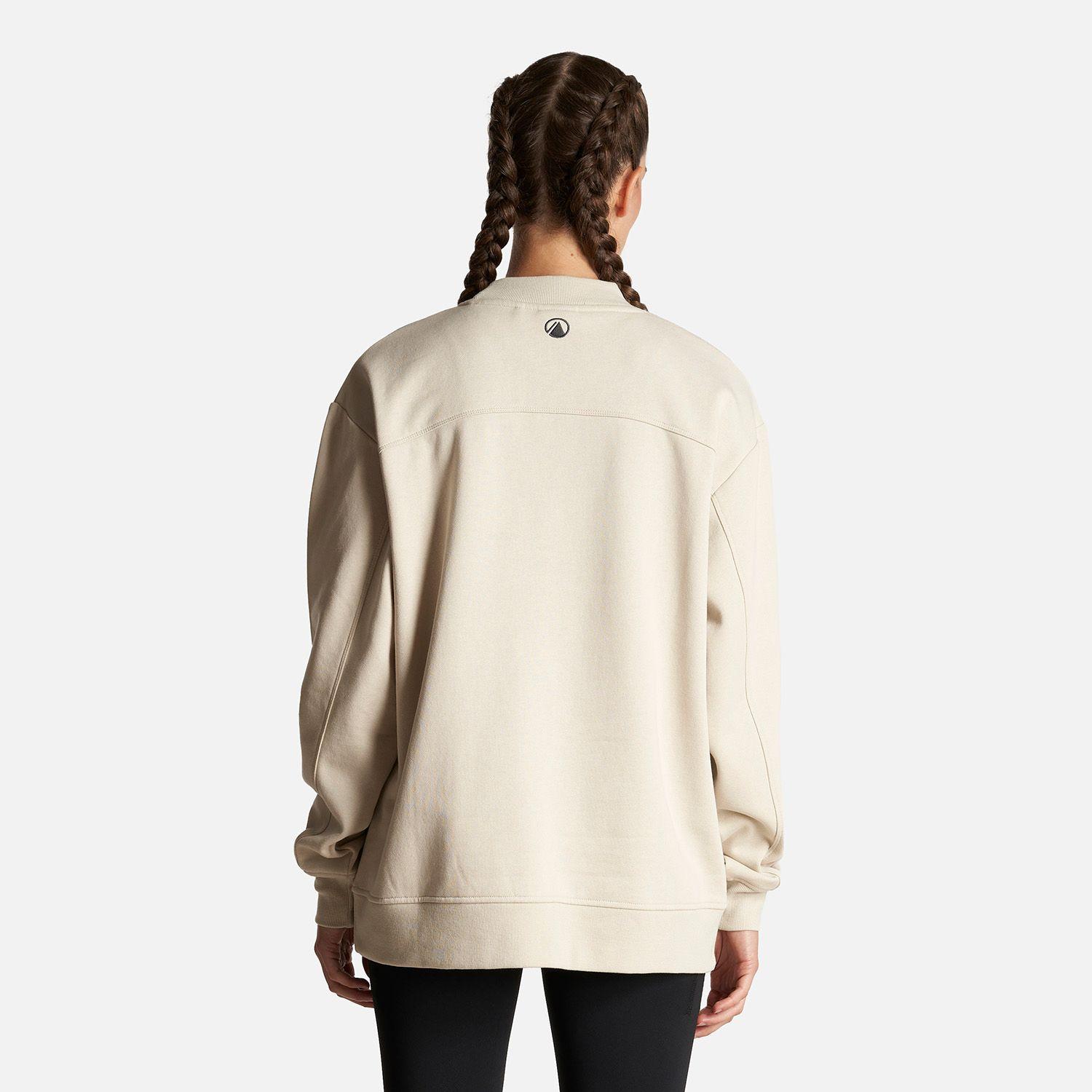 Poleron Mujer Insigne Crewneck Sweatshirt Front Print Crema Lippi-4