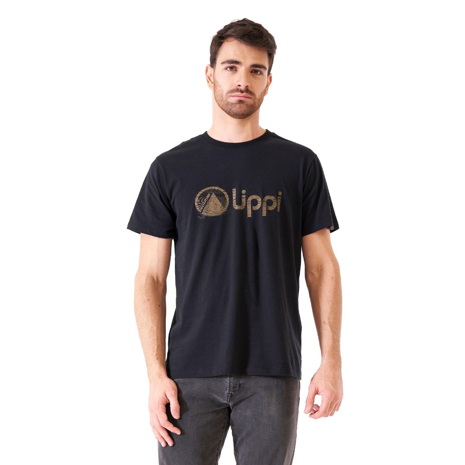 Polera Hombre Logo Lippi UVStop TShirt Negro Lippi-1