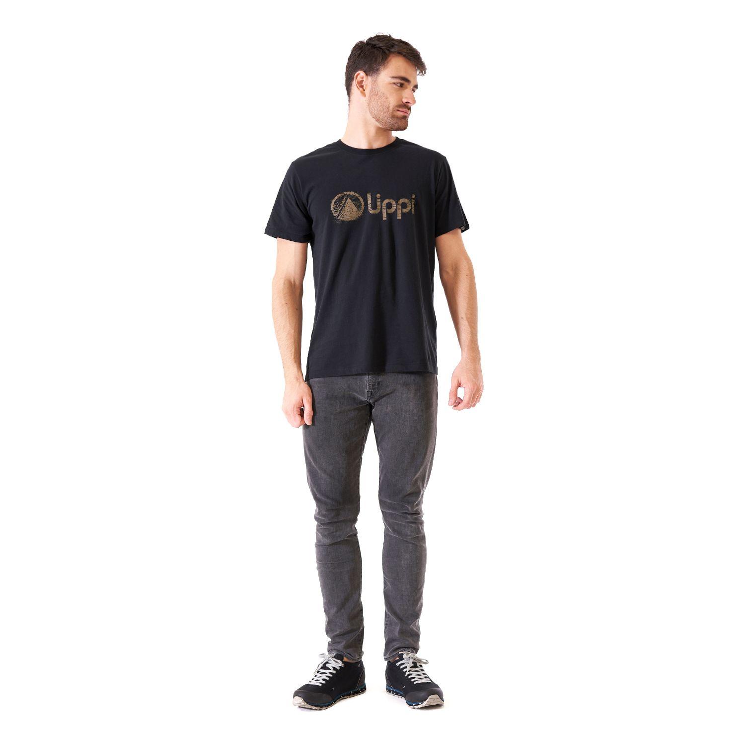 Polera Hombre Logo Lippi UVStop TShirt Negro Lippi-6