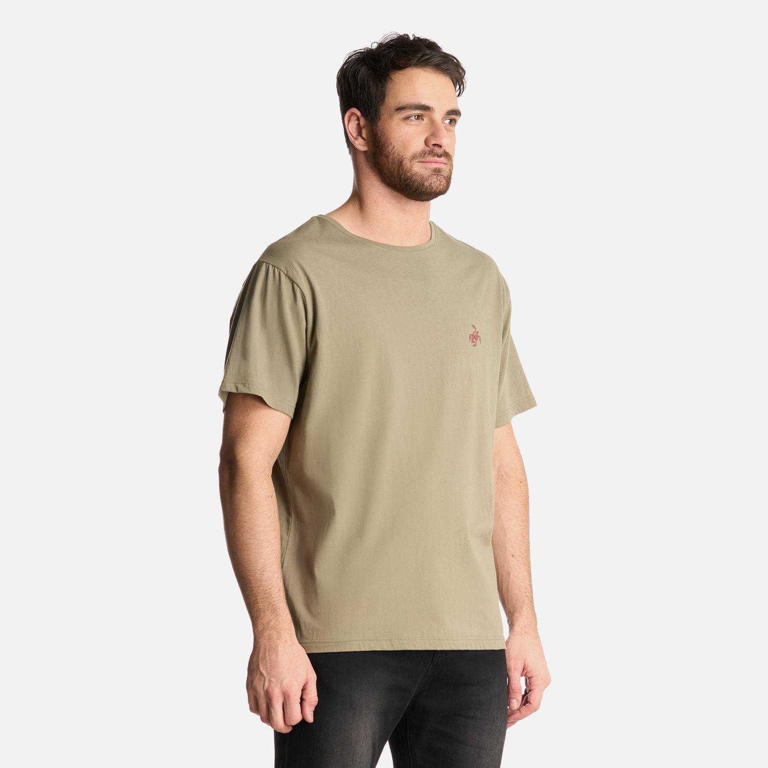 Polera Hombre Vive Fuera Verde Oliva Haka Honu-1