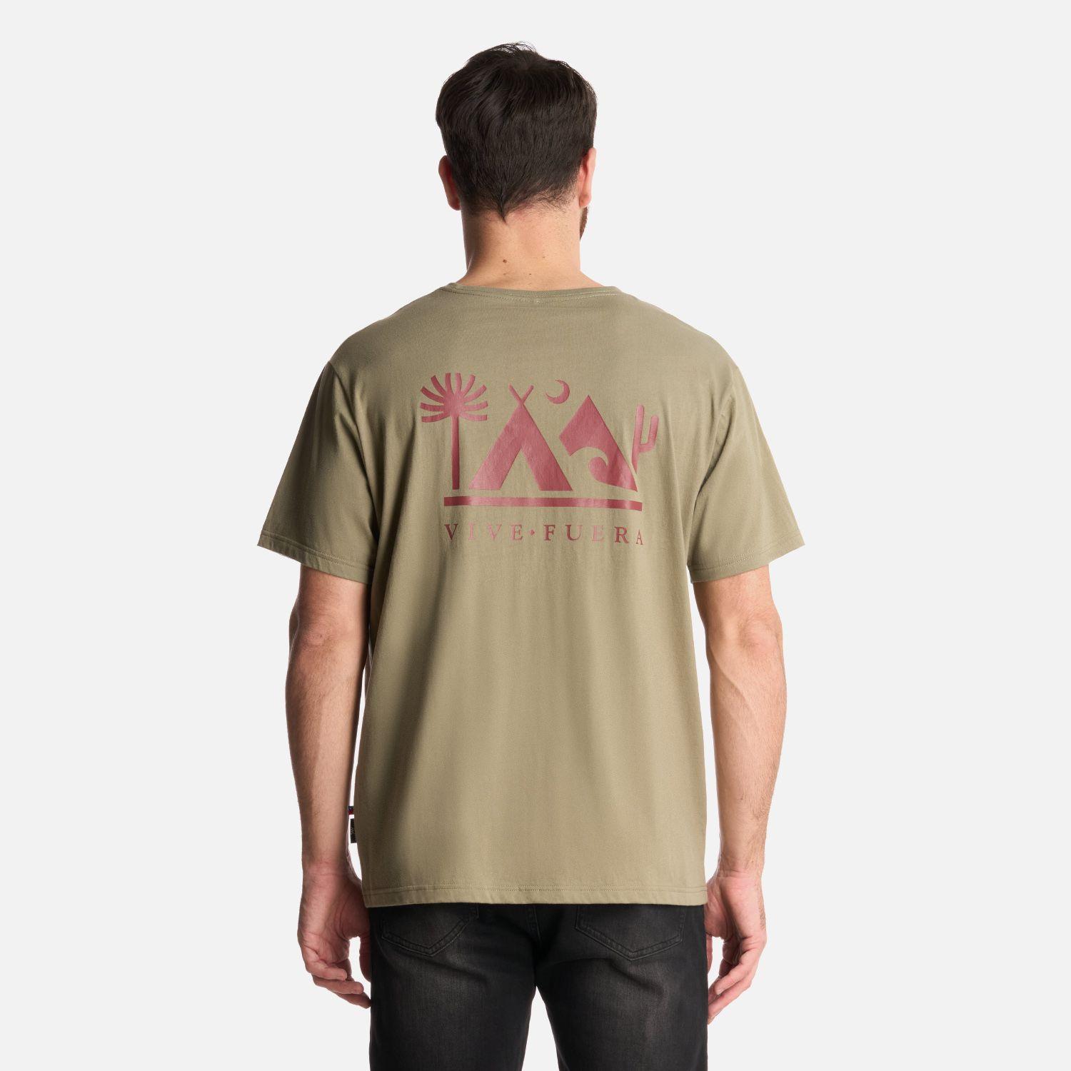 Polera Hombre Vive Fuera Verde Oliva Haka Honu-2