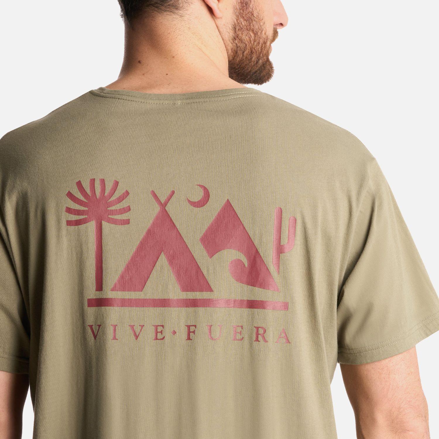 Polera Hombre Vive Fuera Verde Oliva Haka Honu-3
