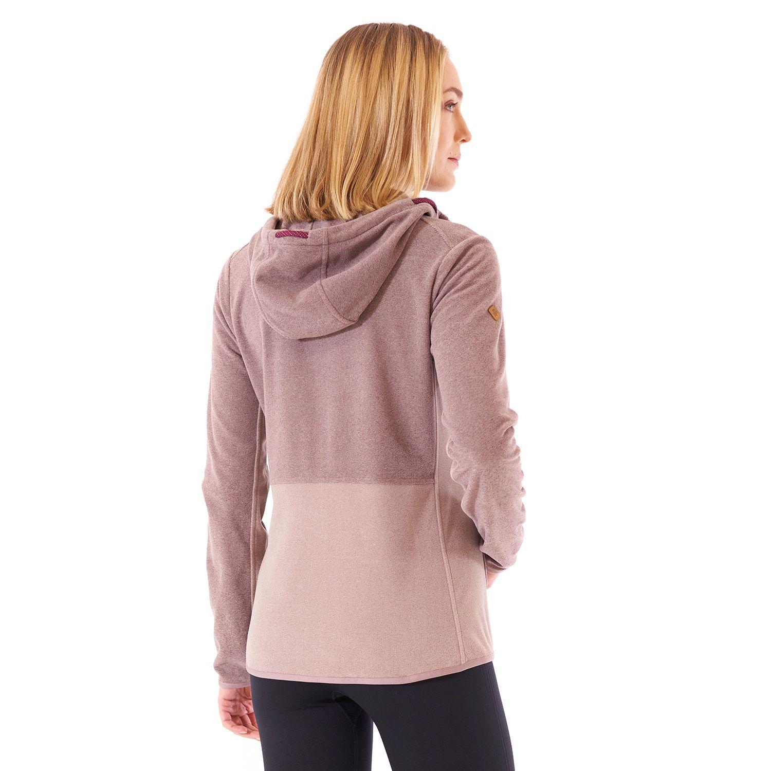 Poleron Mujer Stripes Nano-F Full Zip Hoody Malva Lippi-3