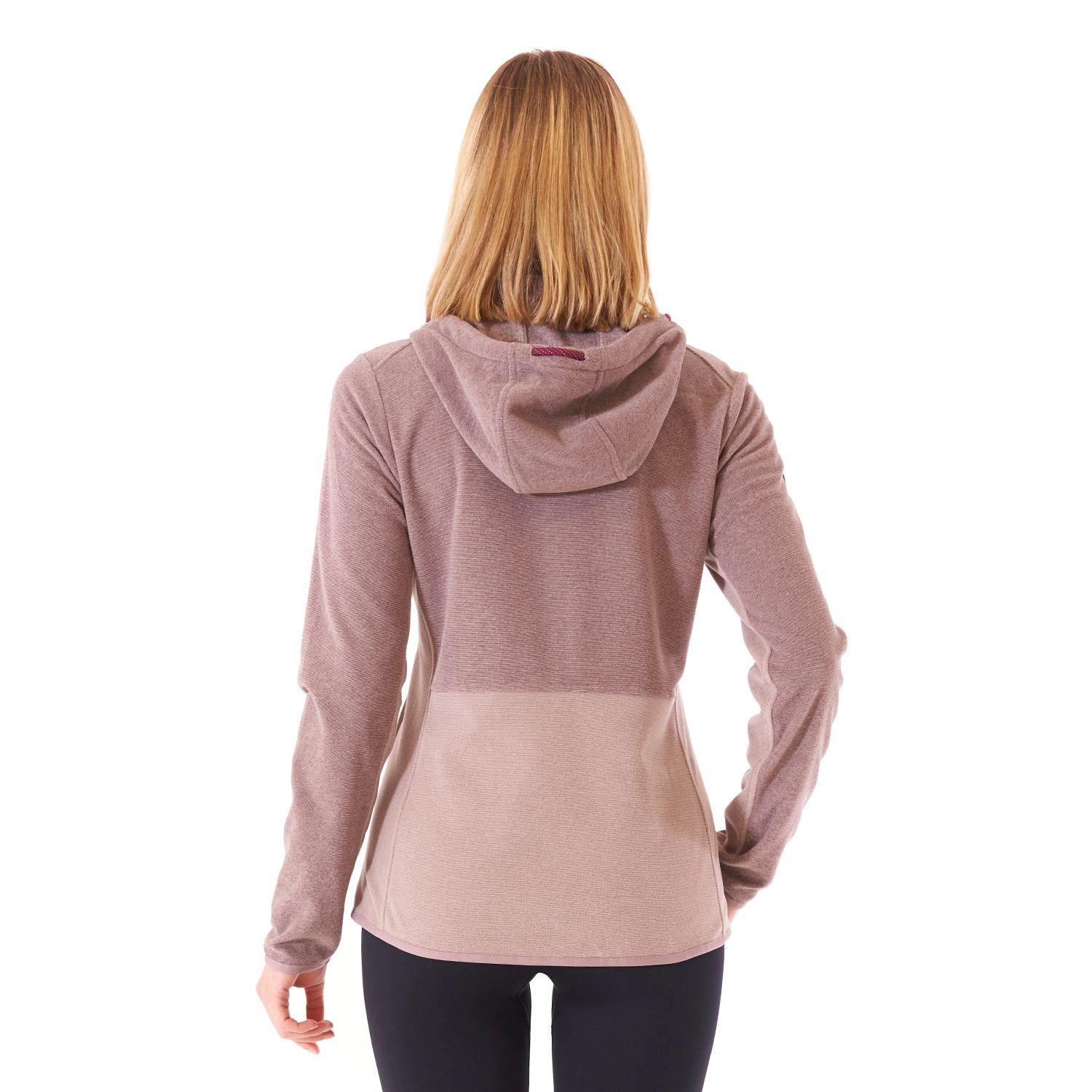 Poleron Mujer Stripes Nano-F Full Zip Hoody Malva Lippi-6