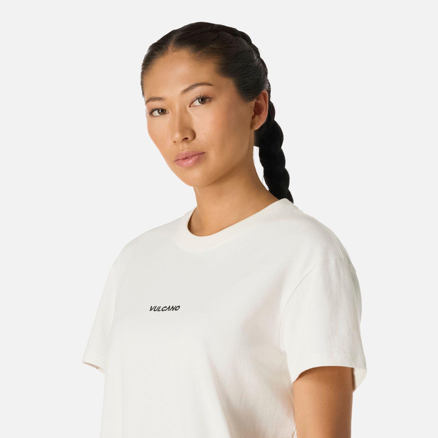 Polera Mujer Cool Down T-Shirt Blanco Vulcano-4