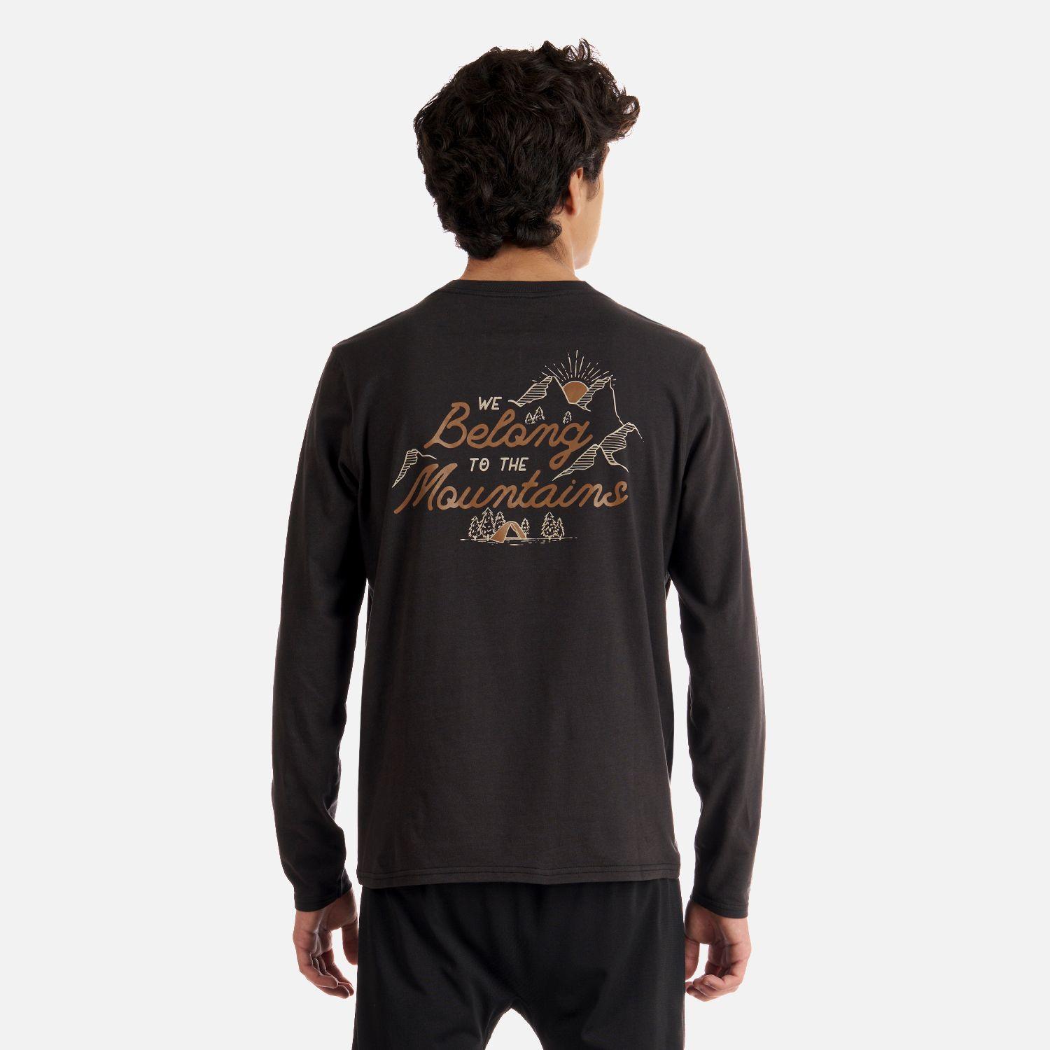 Polera Teen Boy Mountain Long Sleeve T-Shirt Grafito Lippi-4