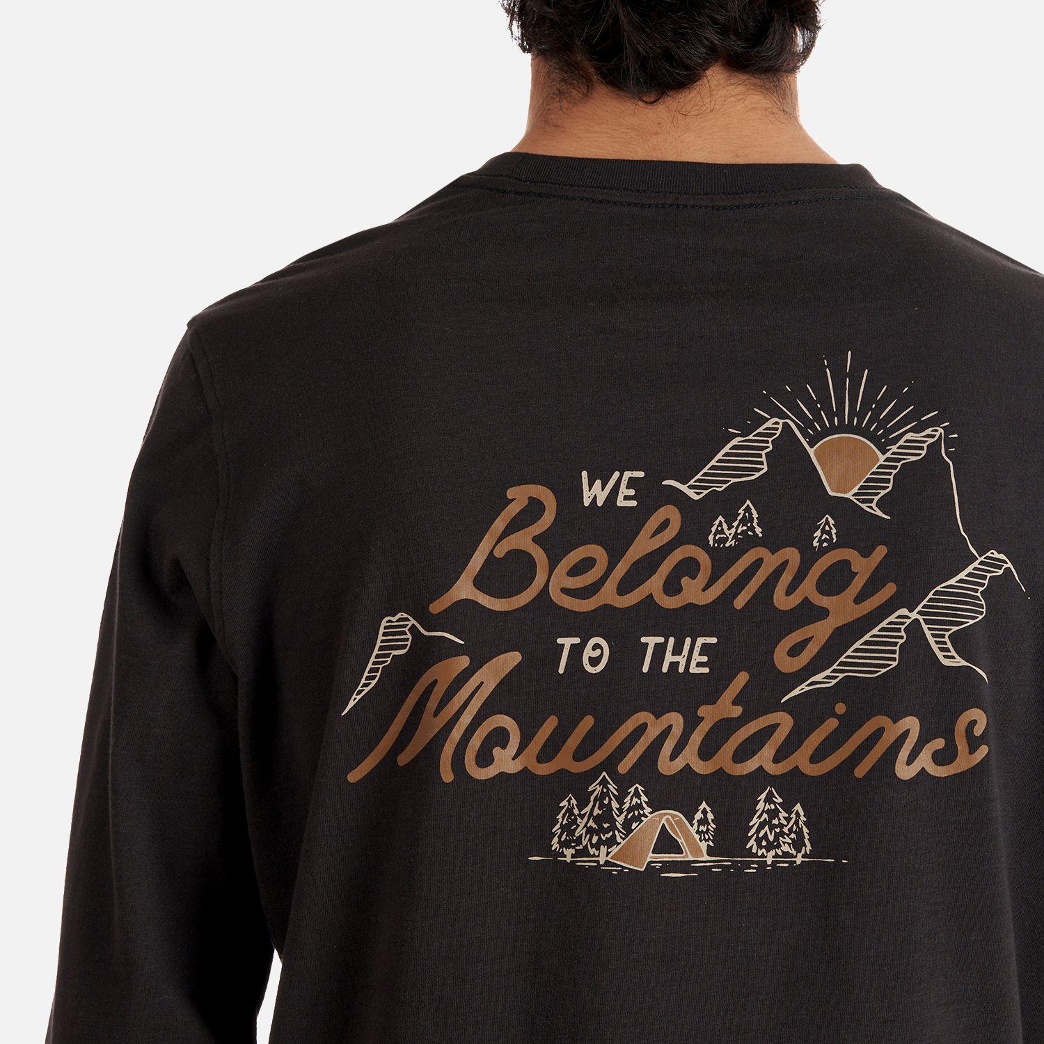 Polera Teen Boy Mountain Long Sleeve T-Shirt Grafito Lippi-5