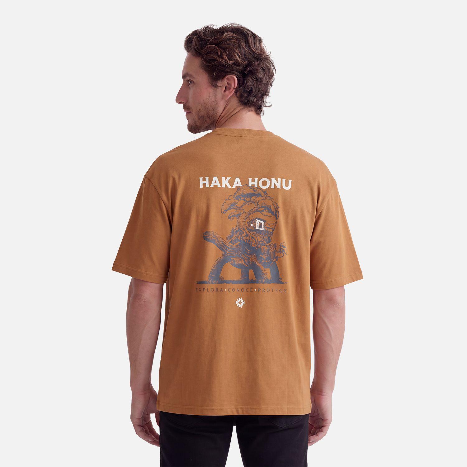Polera Hombre Norte Grande Mostaza Haka Honu V27-1