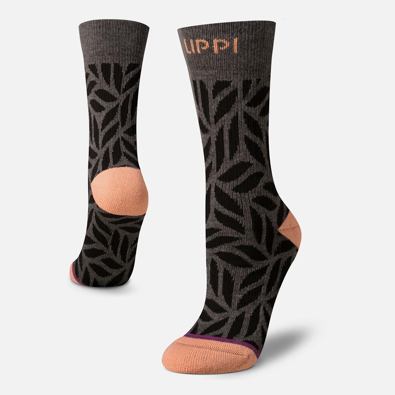 Calcetin Mujer Travel Walk Classic Socks Gris Lippi-0