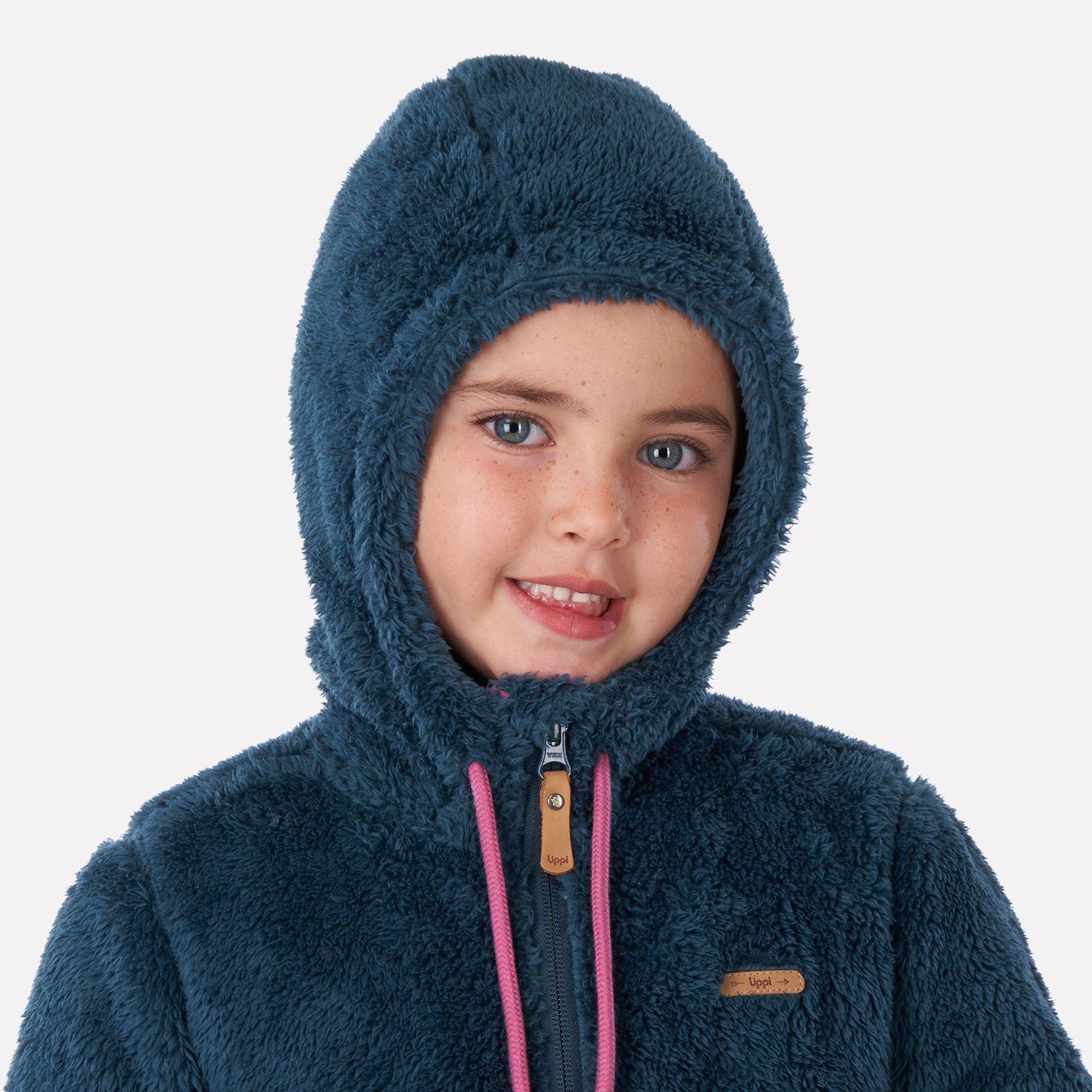 Chaqueta Niña Bear Shaggy-Pro Hoody Jacket Azul Oscuro Lippi-3