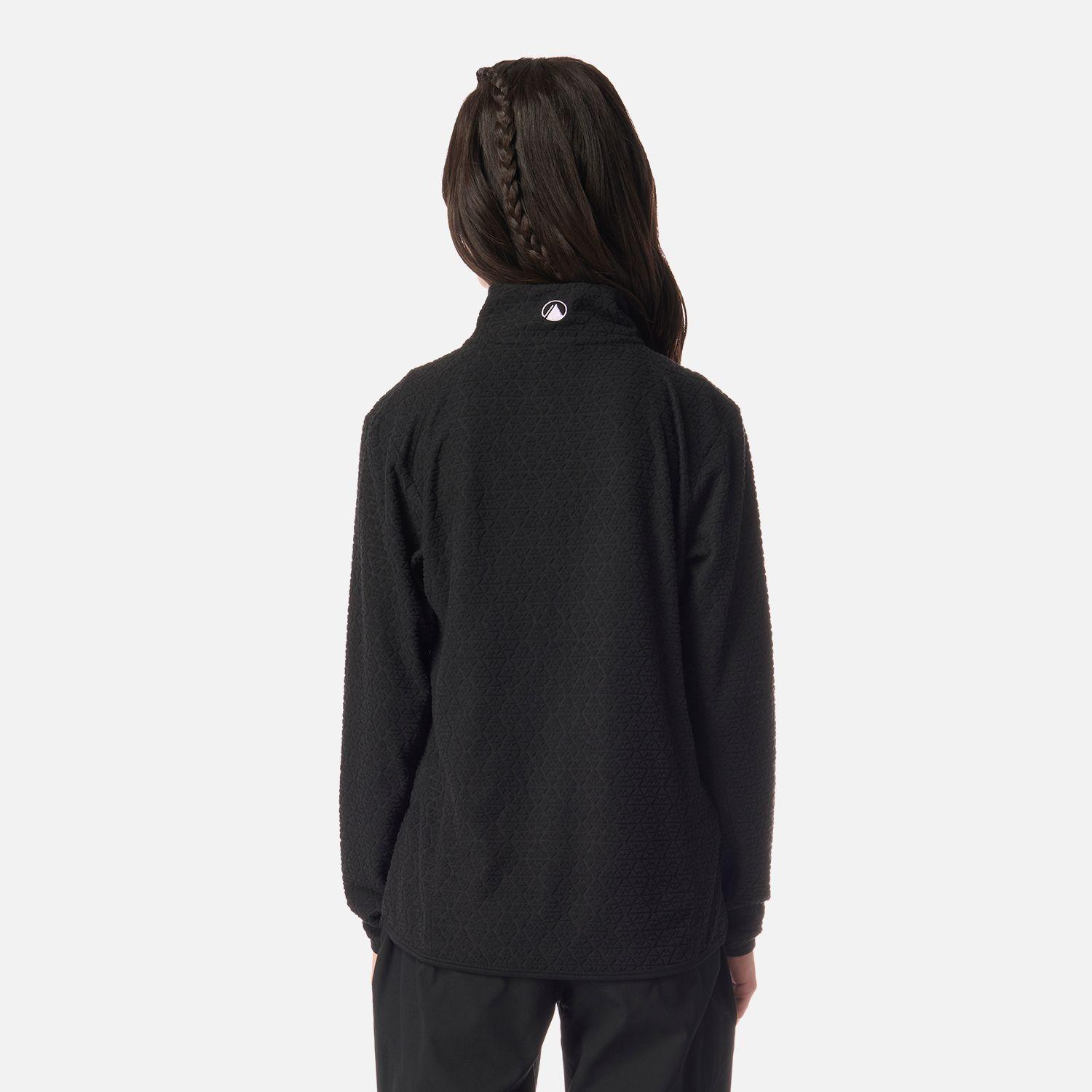 Polerón Teen Girl Mild Nano-F 1/4 Zip Negro Lippi I26-2
