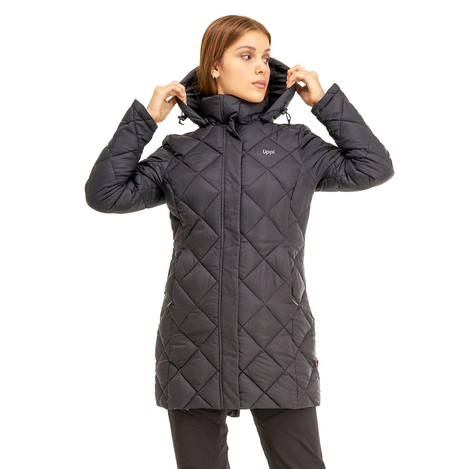 Chaqueta Mujer Long Line Steam-Pro Hoody Jacket Negro Lippi I20-1